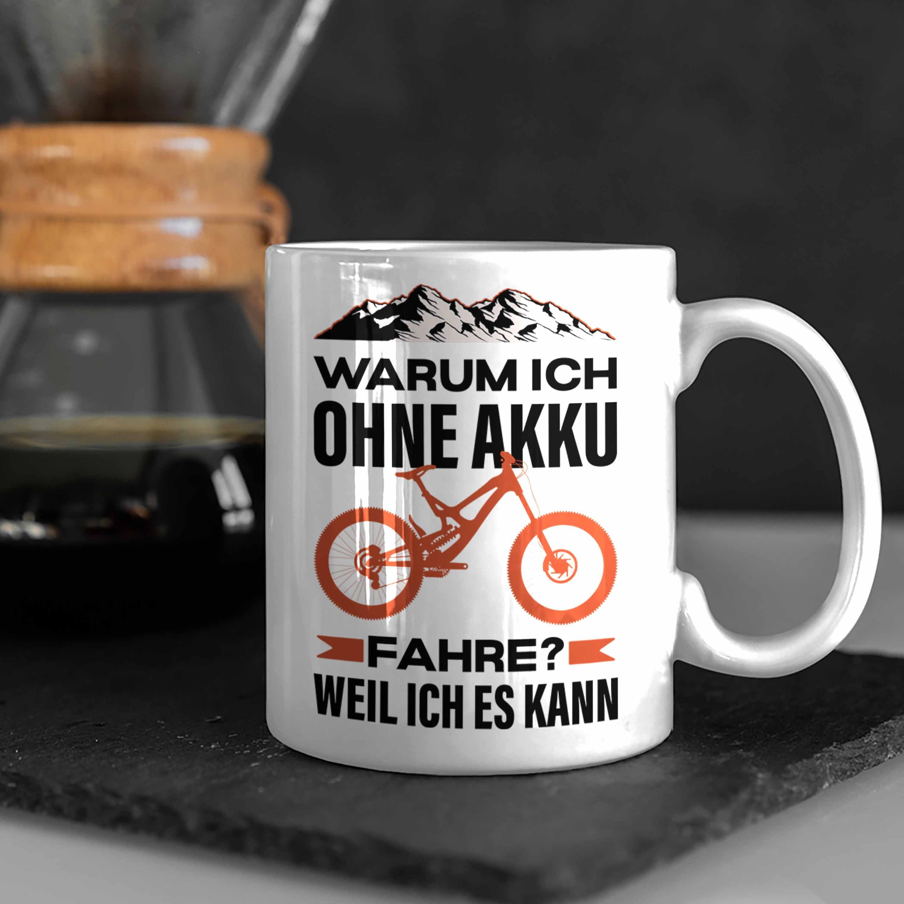 Spruch Radfahrer Rennrad Tasse Geschenkidee - Fahrradfahrer Weiss Lustig Tasse Mountainbike Trendation mit Geschenk Trendation