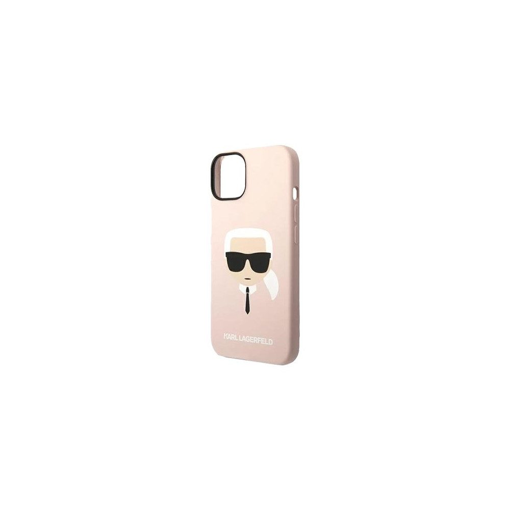 KARL LAGERFELD Handytasche KLHMP14SSLKHLP Silikon Karl Head Magsafe Pink für iPhone 14