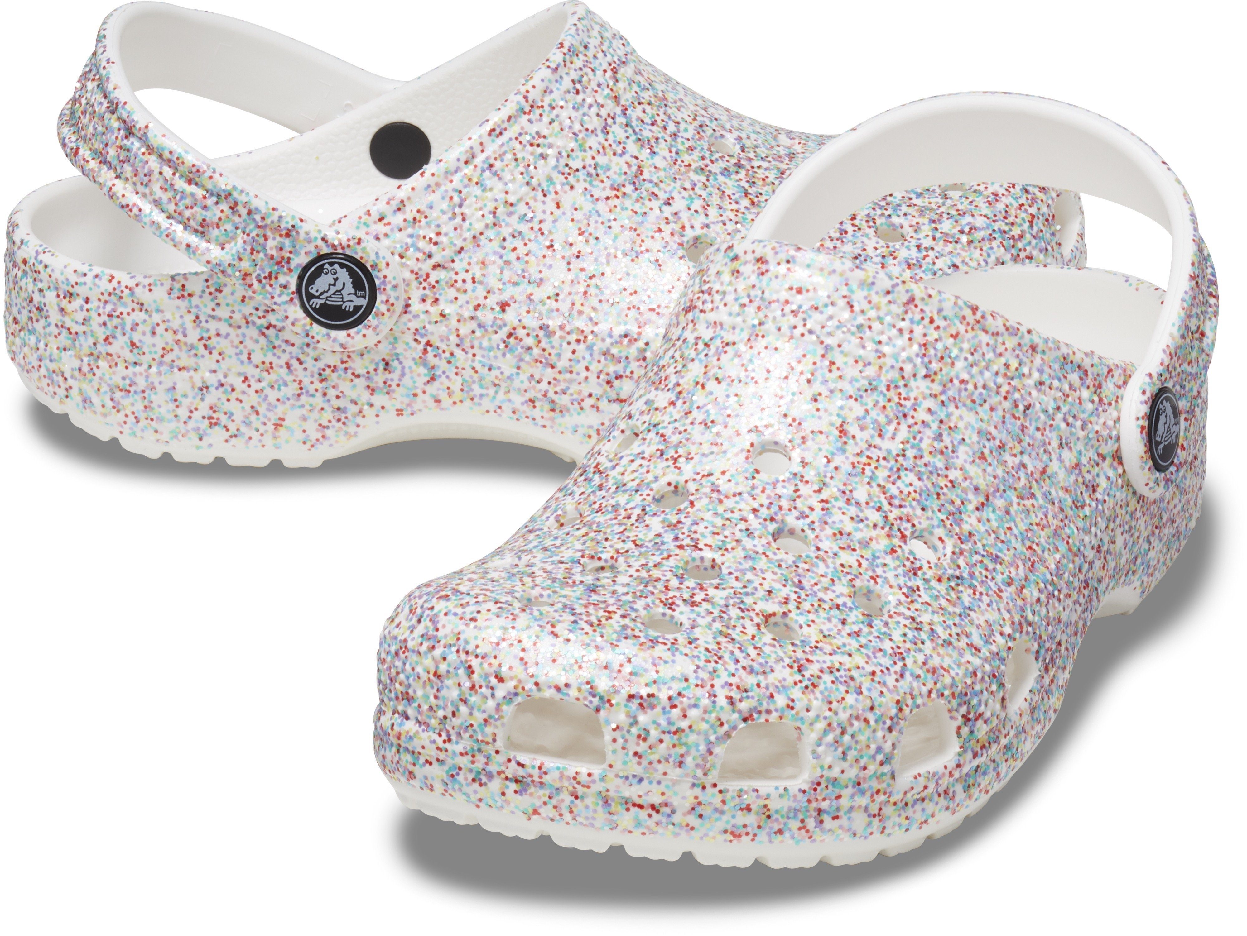 Classic Crocs Hausschuh Sprinkle allover Glitter mit Glitter K Clog