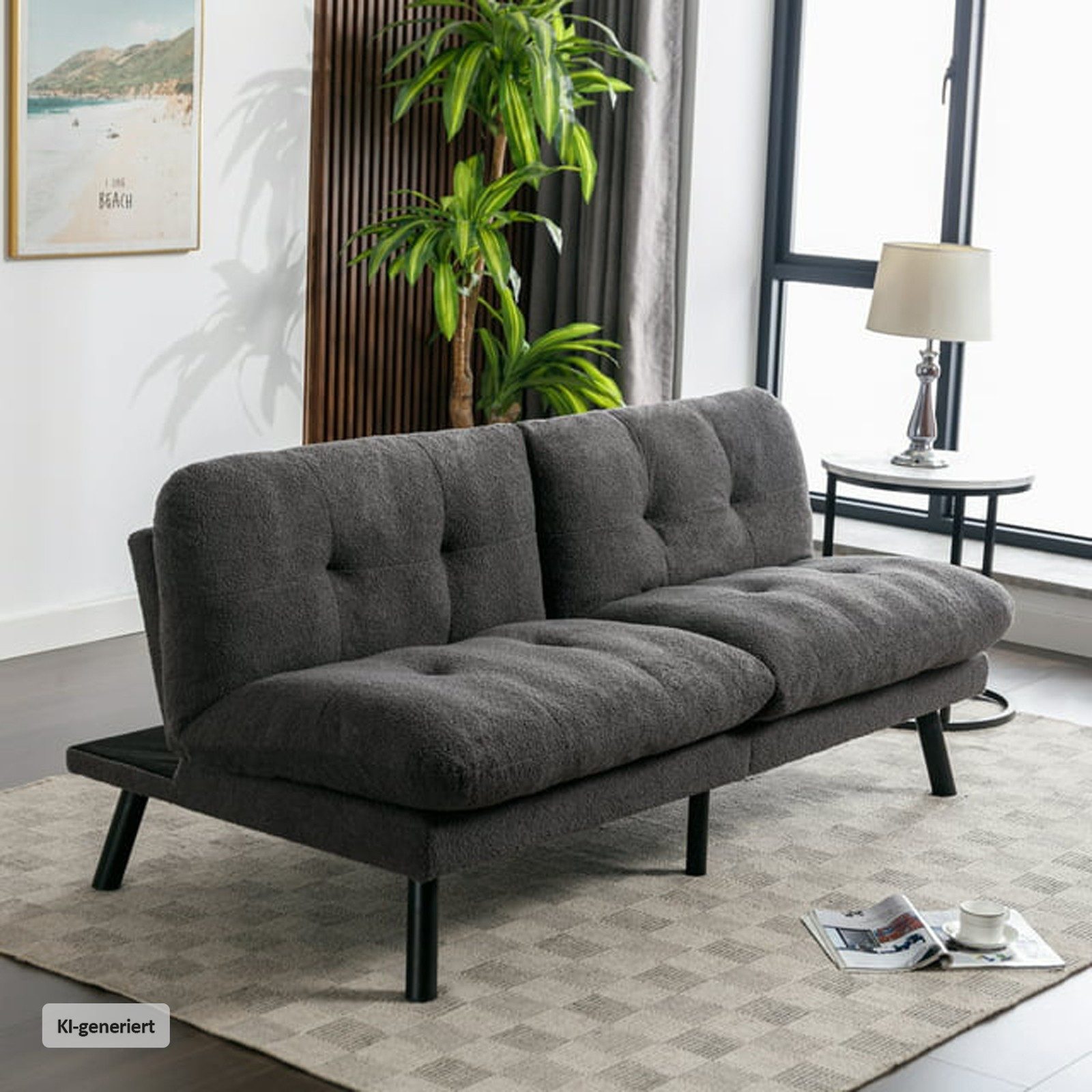 HTI-Living Schlafsofa Sofa Emela mit Schlaffunktion, Stück 1 Teile, Funktionscouch Gästebett – Bild 2 von 5