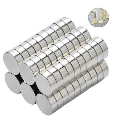 Lubgitsr Magnet Magnete (8x3mm) Magnete Stark, Kühlschrankmagnete, Starke Magnete (50-St)