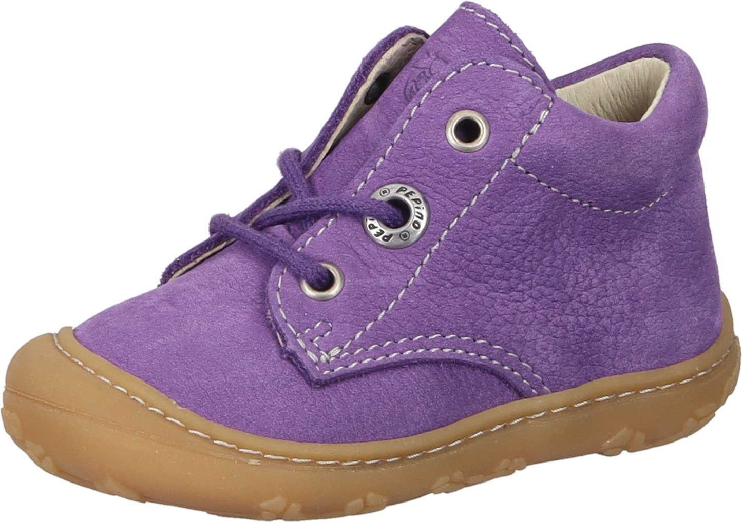 echtem Pepino Schnürer Leder (370) blueberry aus Schnürstiefelette