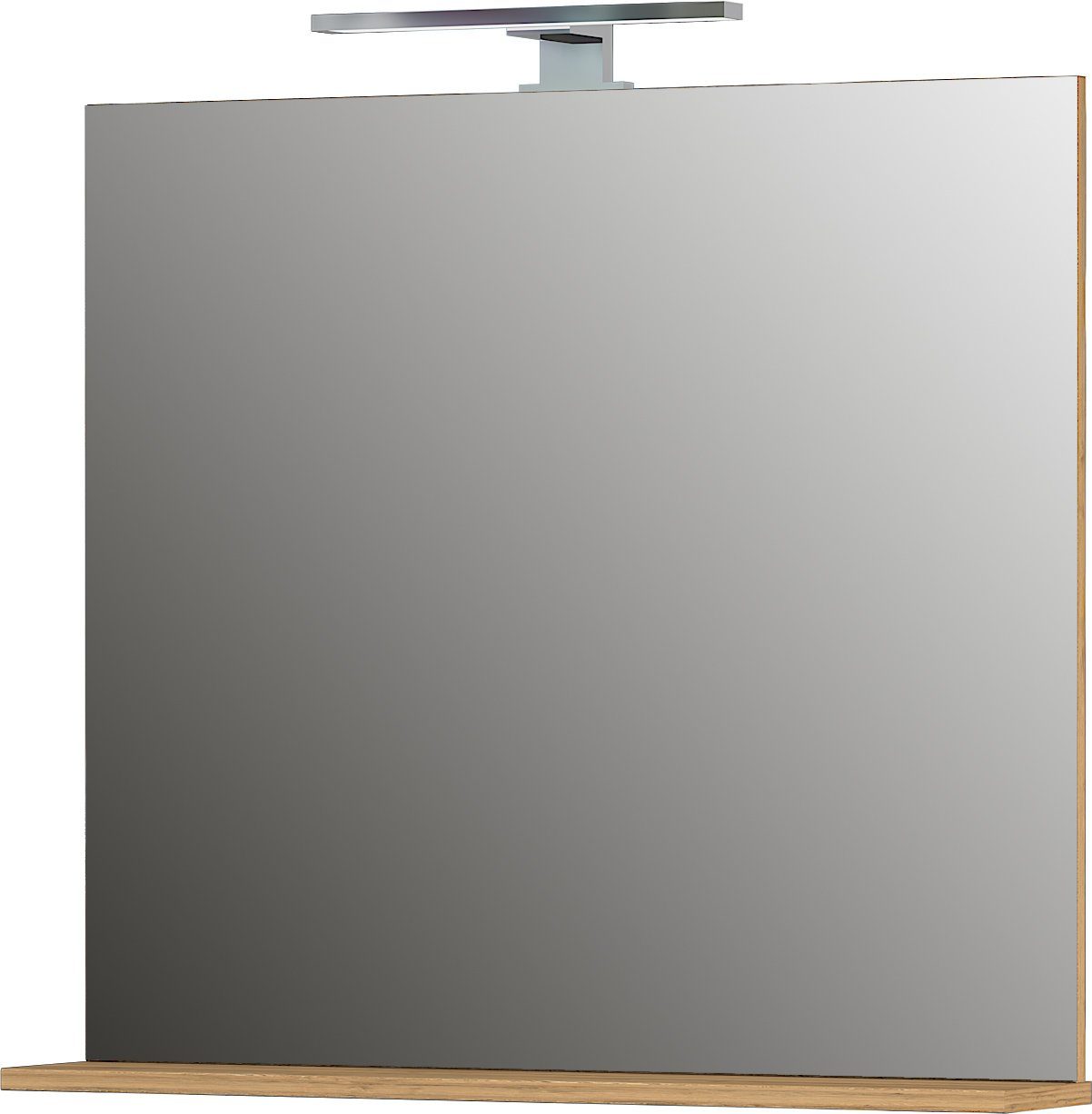 KADIMA DESIGN Badezimmerspiegelschrank INDE Rechteckig Wandspiegel Weiß 76 x 75 x 15