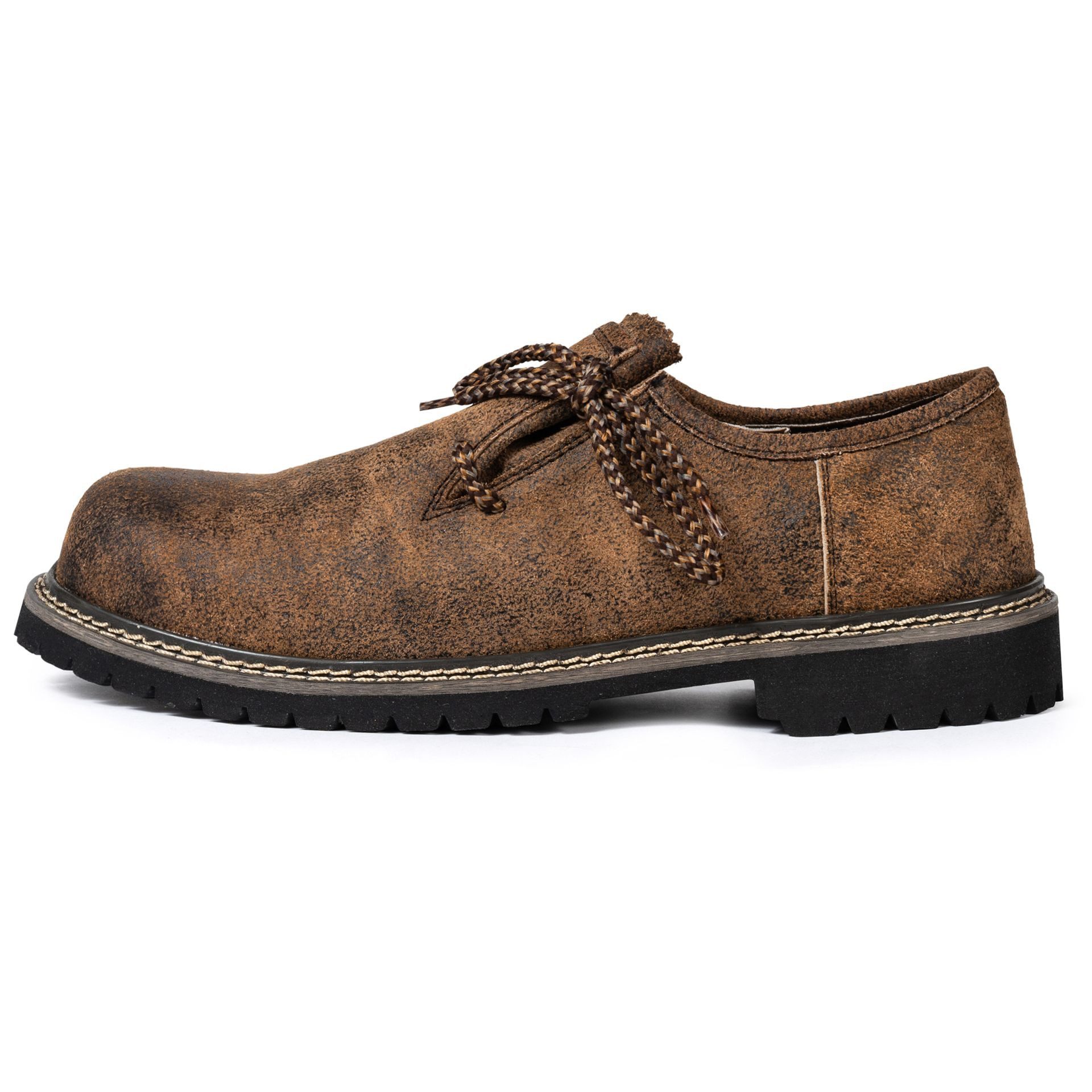 PAULGOS Trachtenschuhe Trachten Schuhe Haferl Schnürschuh 100% Echtleder ANTIK Haferlschuh – Bild 2 von 4