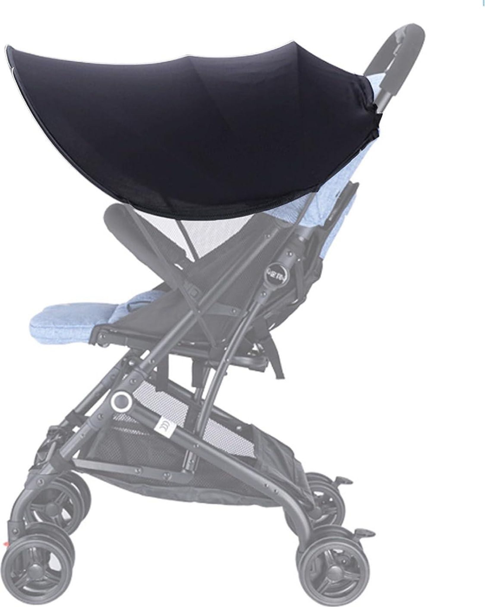 FELIXLEO Dreirad-Kinderwagen Universal Kinderwagen Sonnenschutz 70 x 70 cm UV Schutz Schwarz