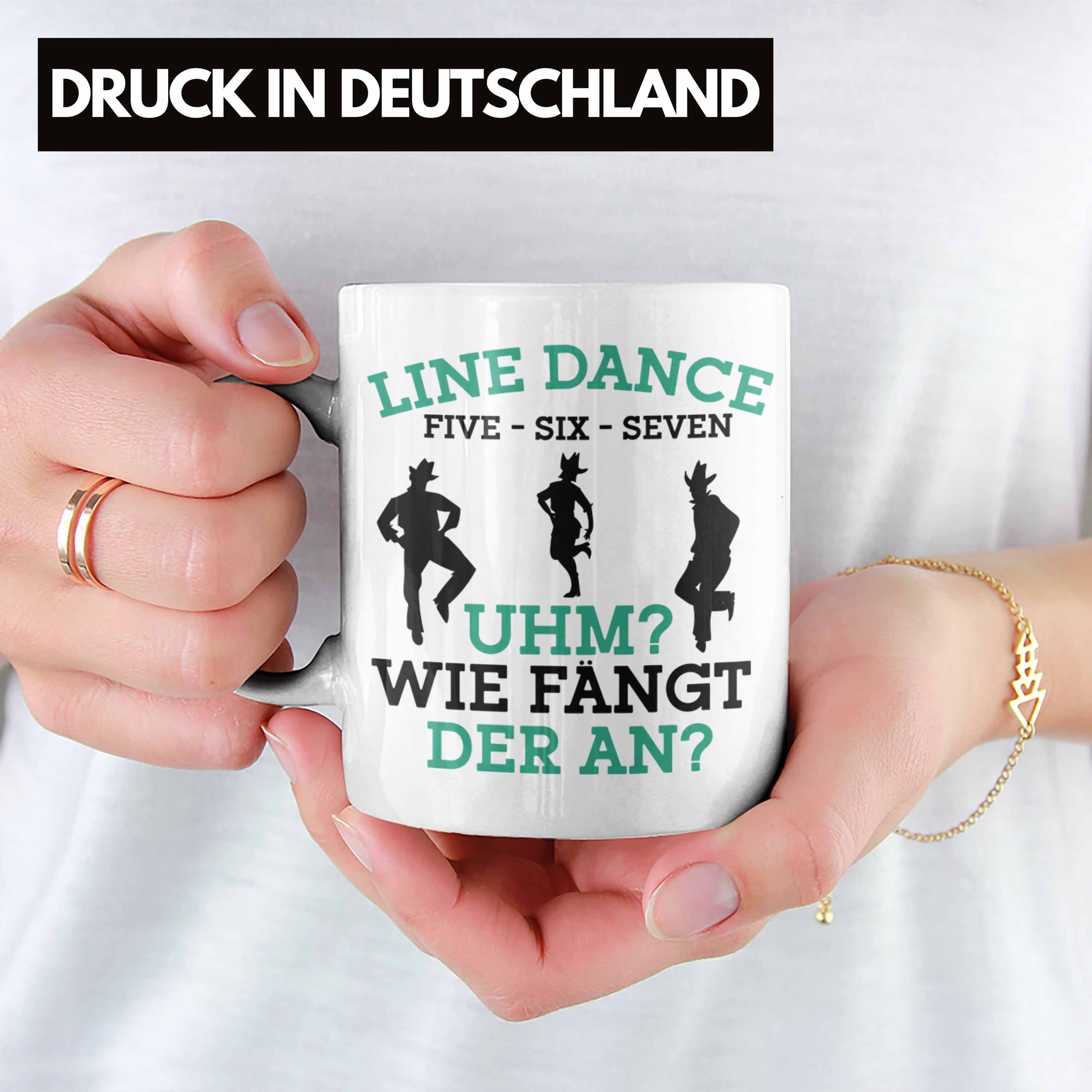 Weiss Trendation Tolles Dance Line - Geschenk Dance Tasse Line Tasse für Lustige Enthusiasten
