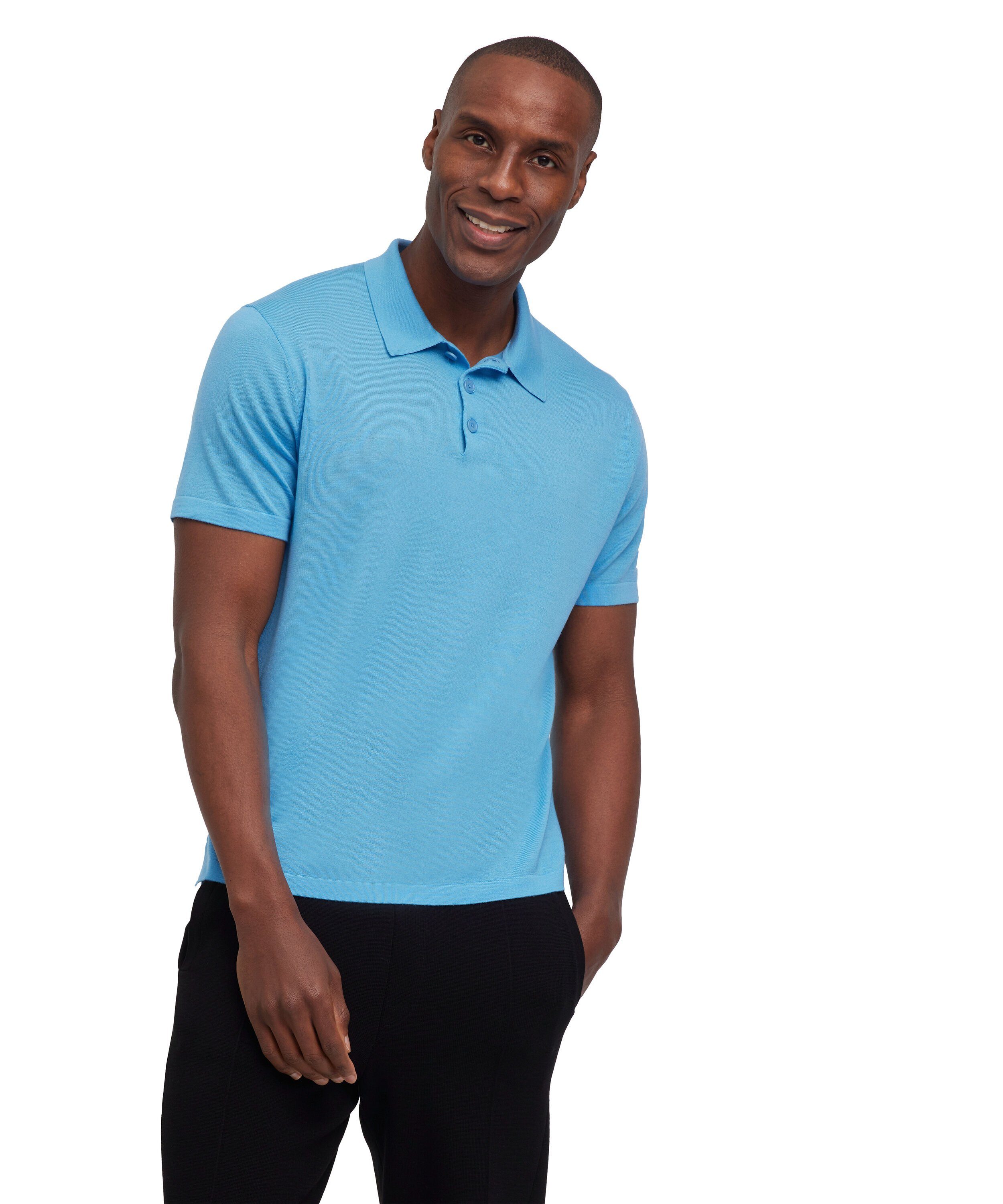 FALKE Poloshirt aus Merinowolle