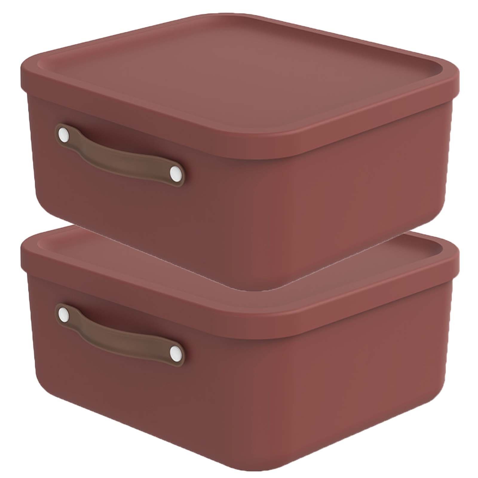 Aufbewahrungsbox 2er-Set Kiste mit Deckel Maloja 20l