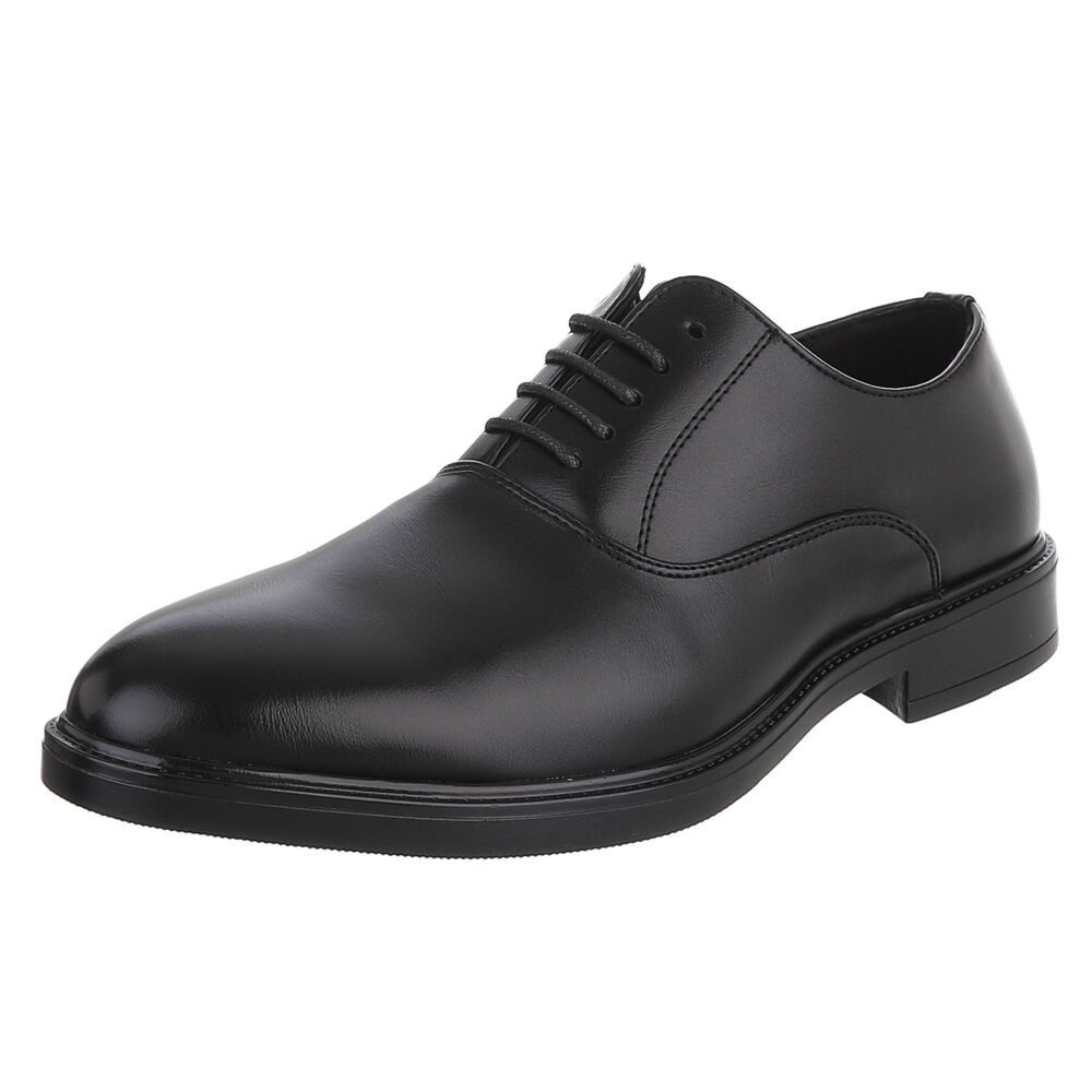 Coolwalk Herren Derby-Schnürschuh elegant für Business & Alltag Schnürschuh (91977234) Blockabsatz Business-Schuhe in Schwarz