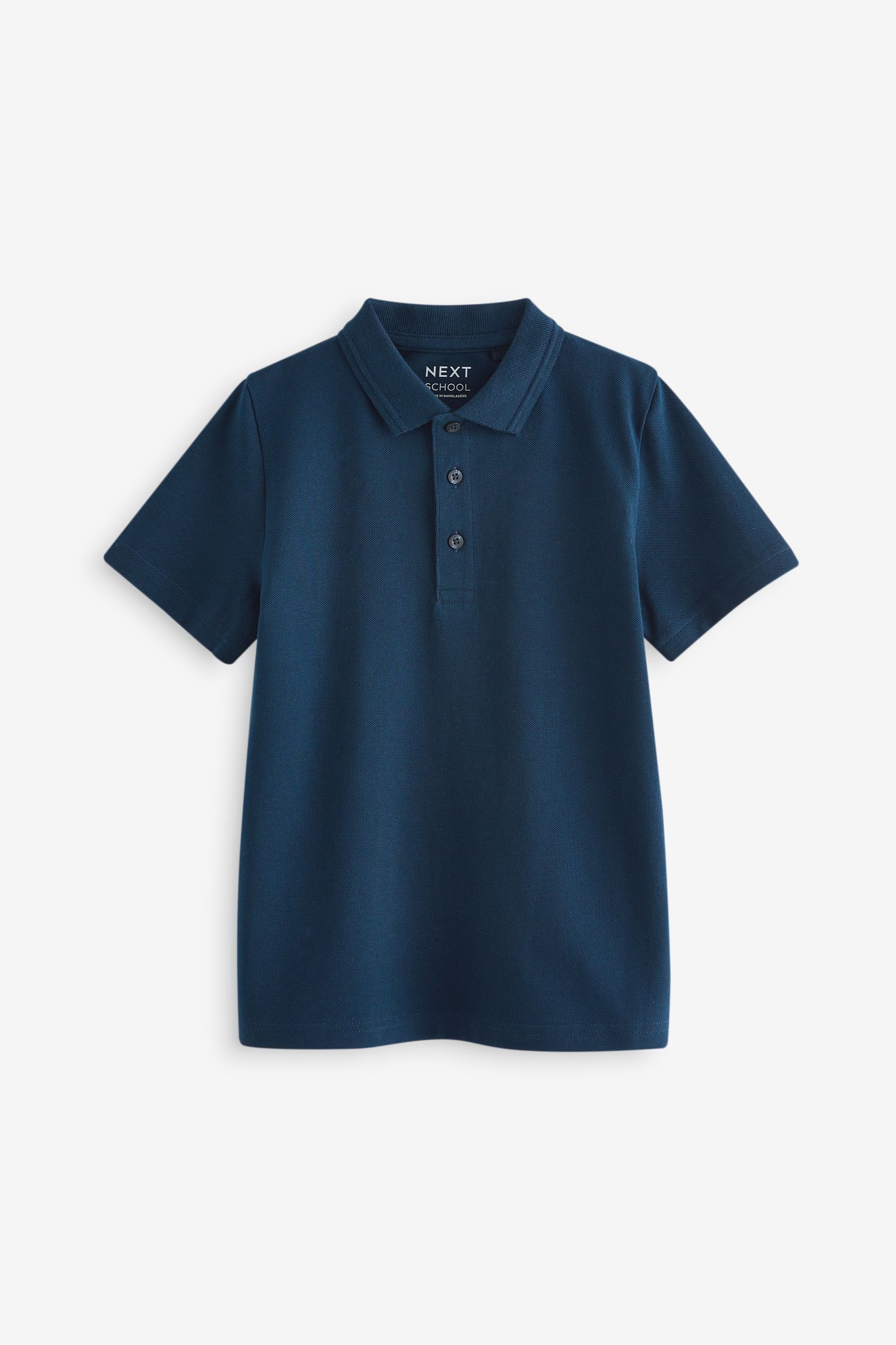 Next Poloshirt Schul-Poloshirts aus Baumwolle im 2er-Pack (2-tlg)