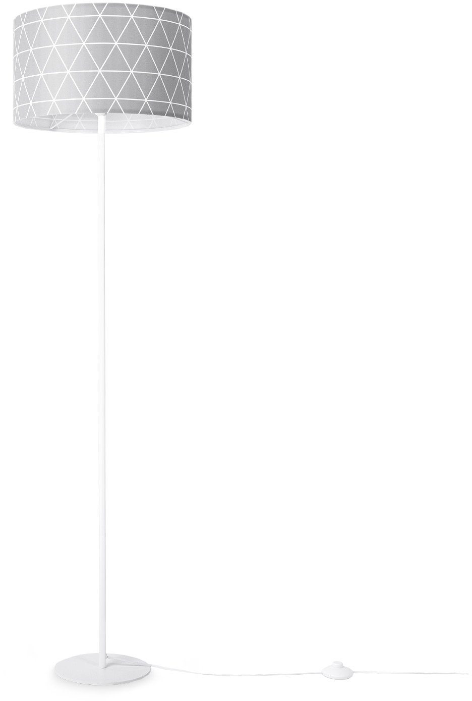 Paco Home Stehlampe Stella Skandi Schlafzimmer Leuchtmittel, Deko E27 401, Wohnzimmer ohne Standleuchte Grau Blau Pink