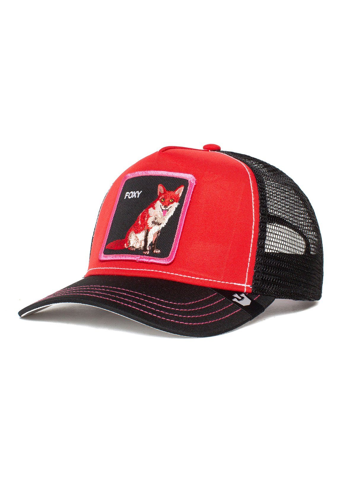 Bros. TRIP Rot FOX Goorin Trucker Bros. GOORIN Trucker Cap Cap Schwarz