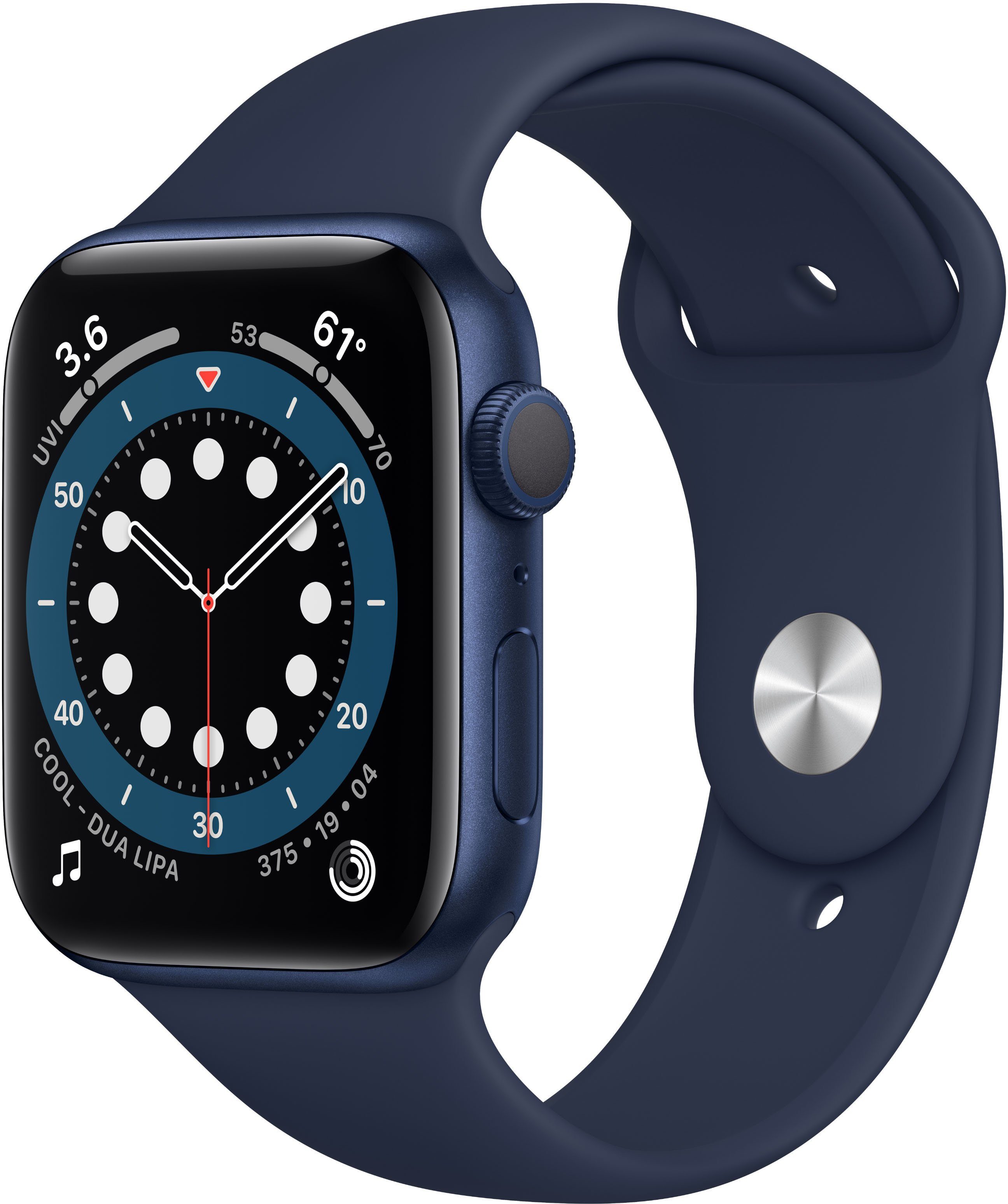Apple Series 6 GPS, Aluminiumgehäuse mit Sport 40mm Watch (Watch OS 6),  inkl. Ladestation (magnetisches Ladekabel)