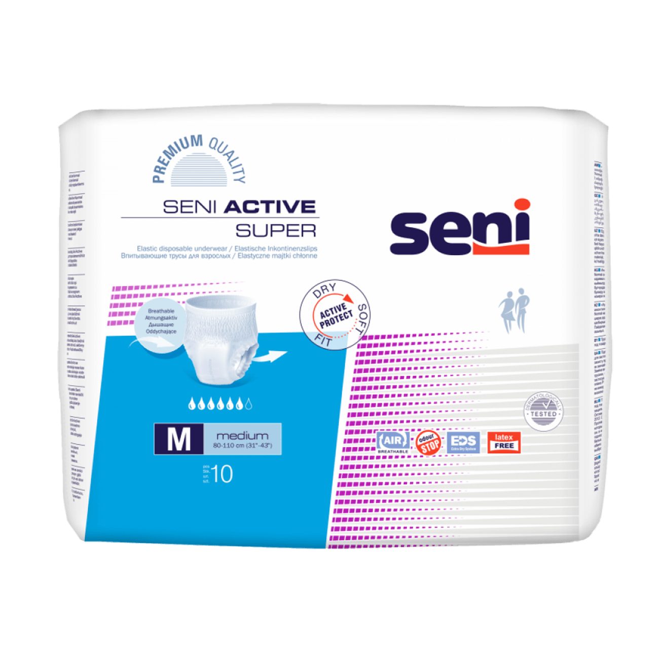 TZMO Deutschland GmbH Inkontinenz-Pants Seni Active Super Inkontinenzslip, Größe M, M Gr.