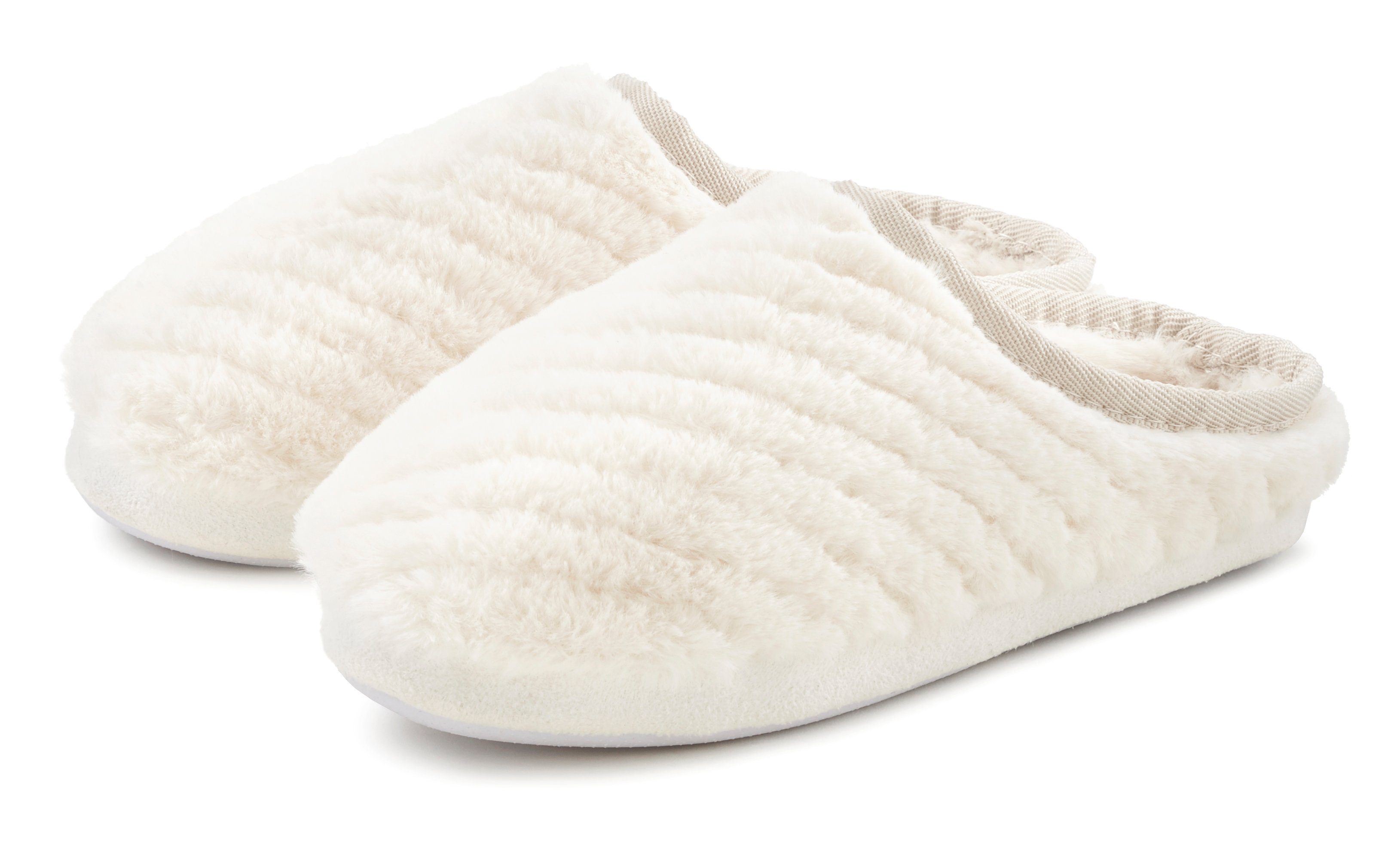 Vivance Dreams Hausschuh, Pantoffel, Clog, Pantolette aus weichem Textil VE günstig online kaufen