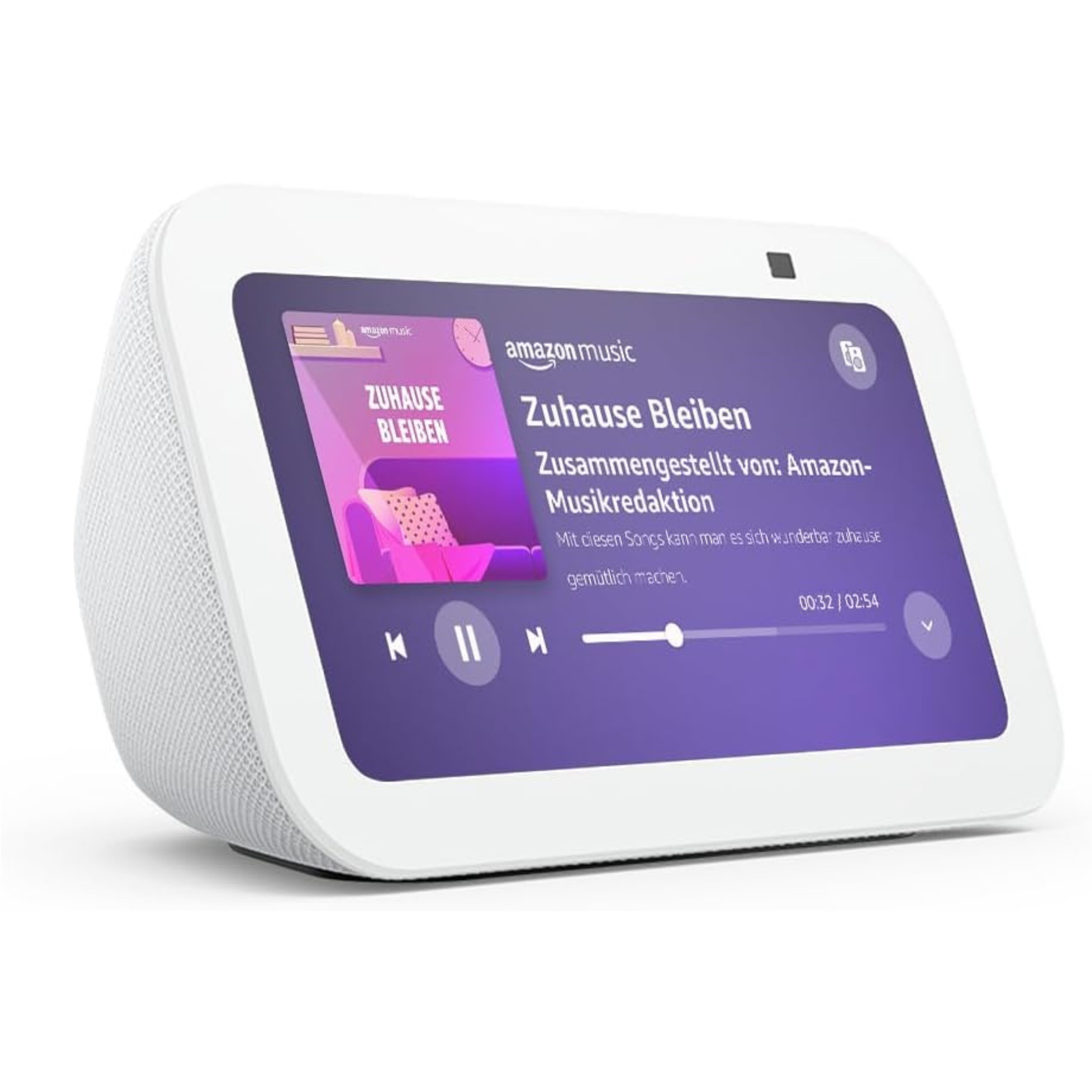 Amazon Echo Show 5 (Neueste Generation), Kompakter smarter Touchscreen Lautsprecher (15 W, Alexa Sprachsteuerung, Smart-Home-Steuerung)