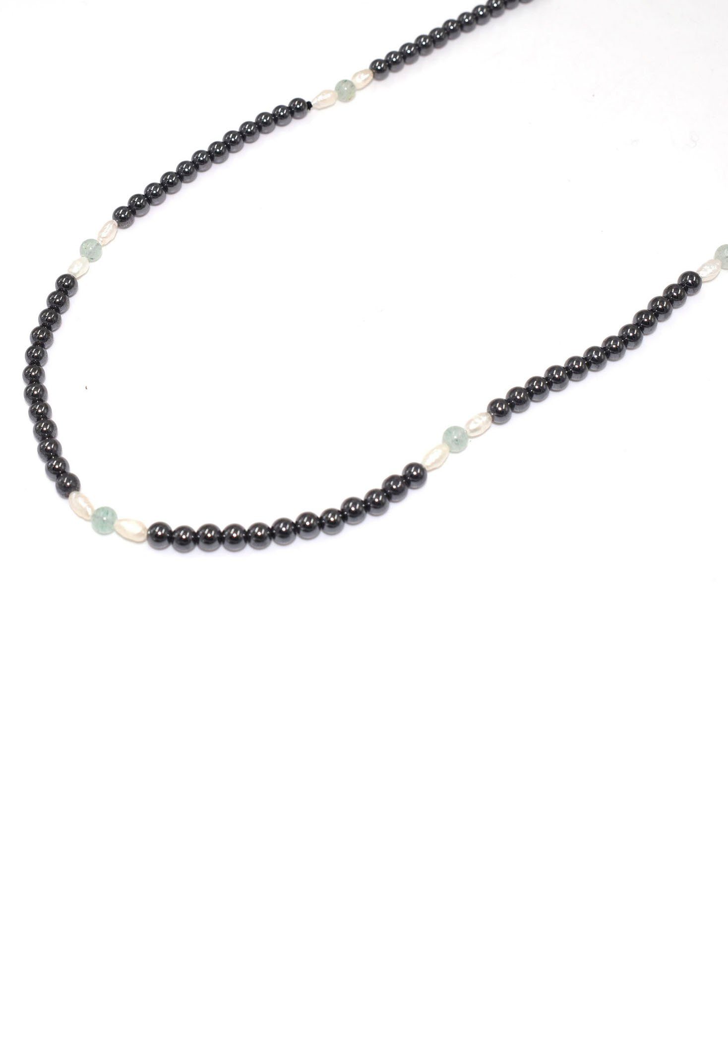Lange Kette Schmuck Geschenk Halsschmuck Halskette Edelsteinkette Achat Hämatit