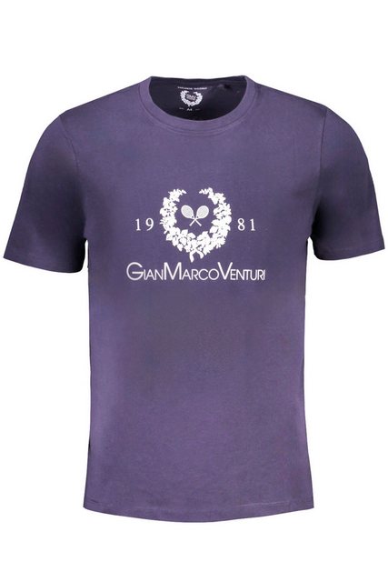 GIAN MARCO VENTURI T-Shirt Herren Kurzarm-T-Shirt Blau, Rundhals, Modernes günstig online kaufen
