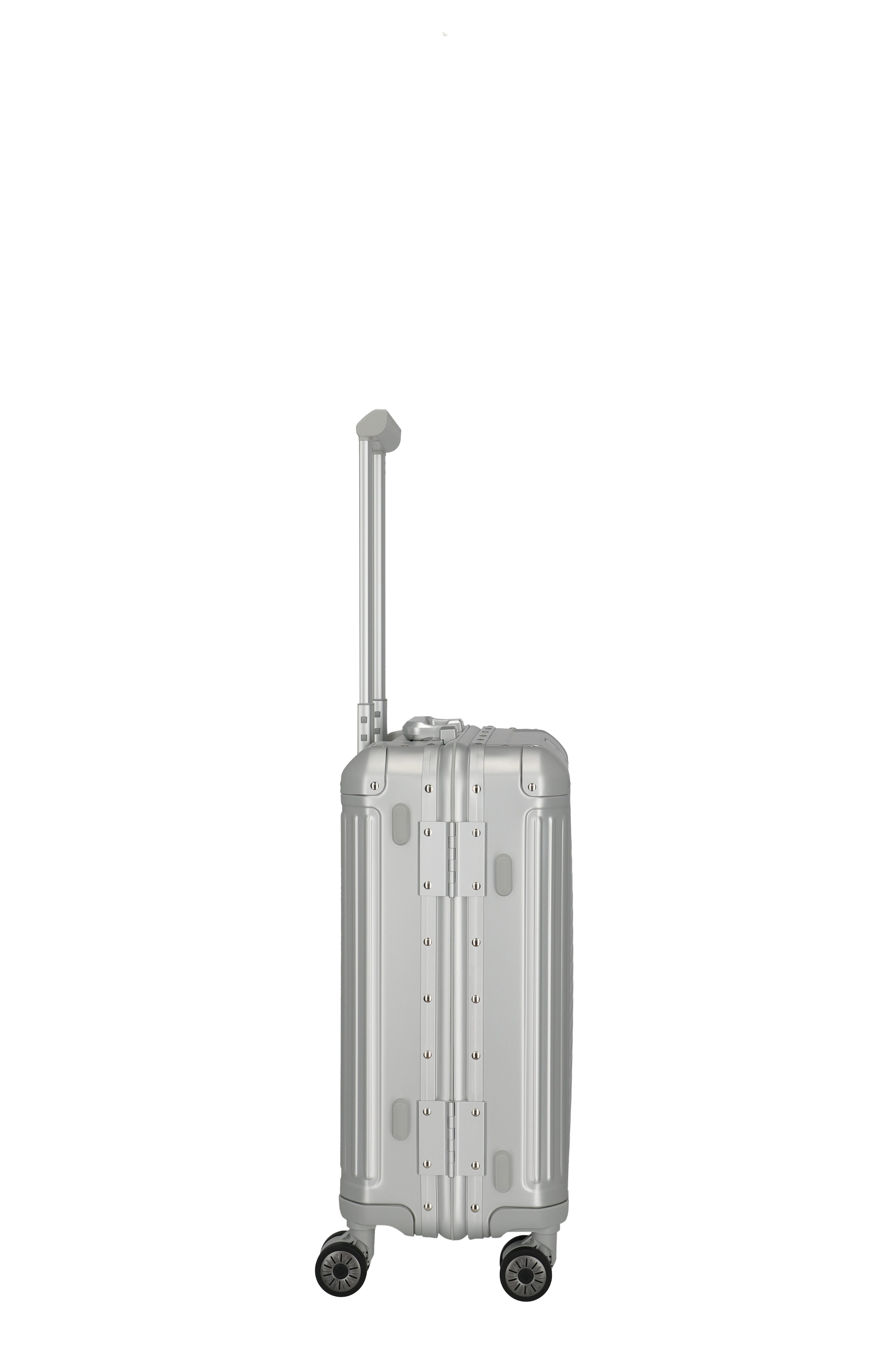 travelite Hartschalen-Trolley NEXT Trunk Reisekoffer Aluminium, 4 Rollen, Koffer, mit extra großem Stauraum und stabilem Rahmen