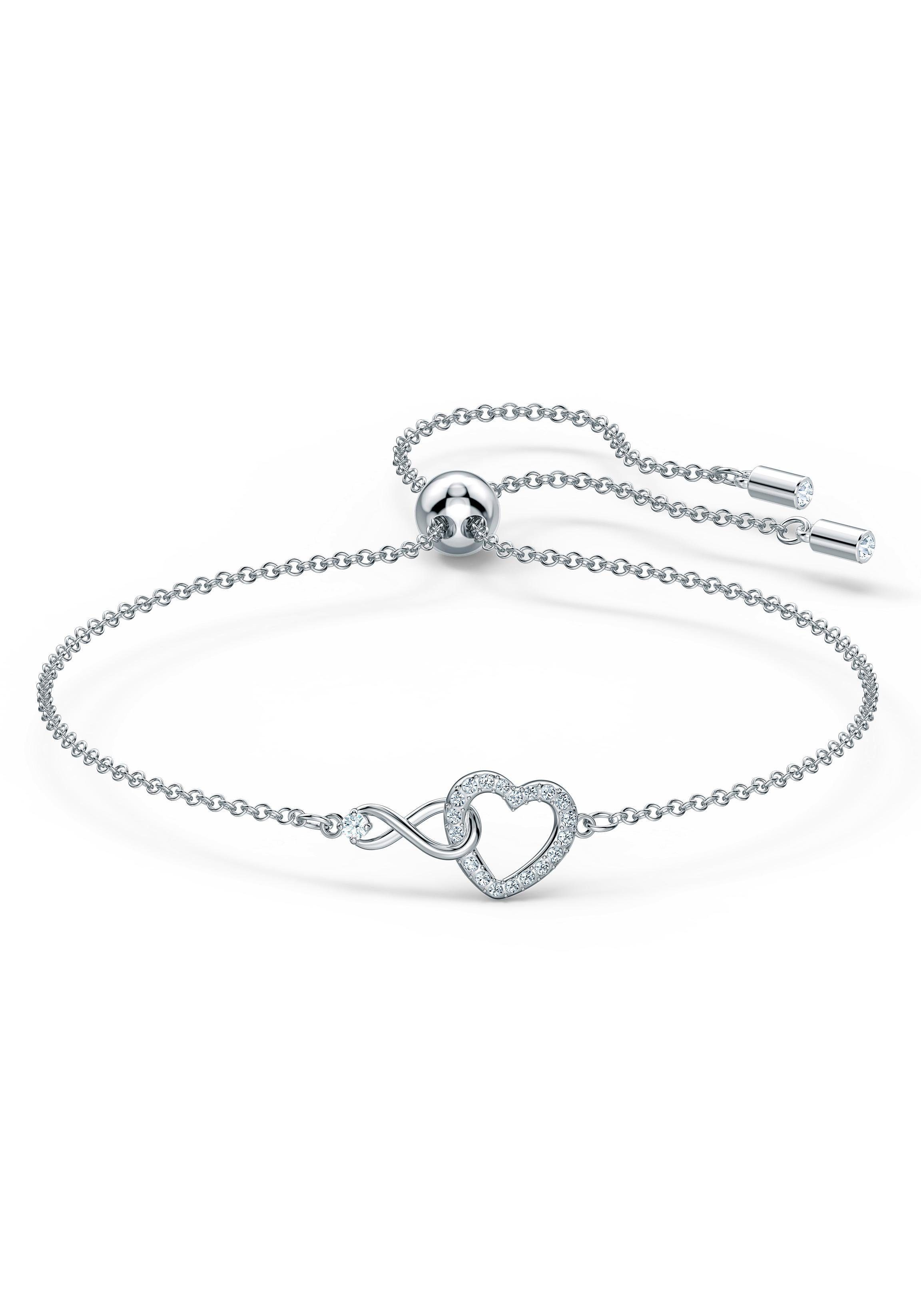 Swarovski Armband Herz/Unendlichkeitsschleife, Infinity Heart, 5524421, mit  Swarovski® Kristallen