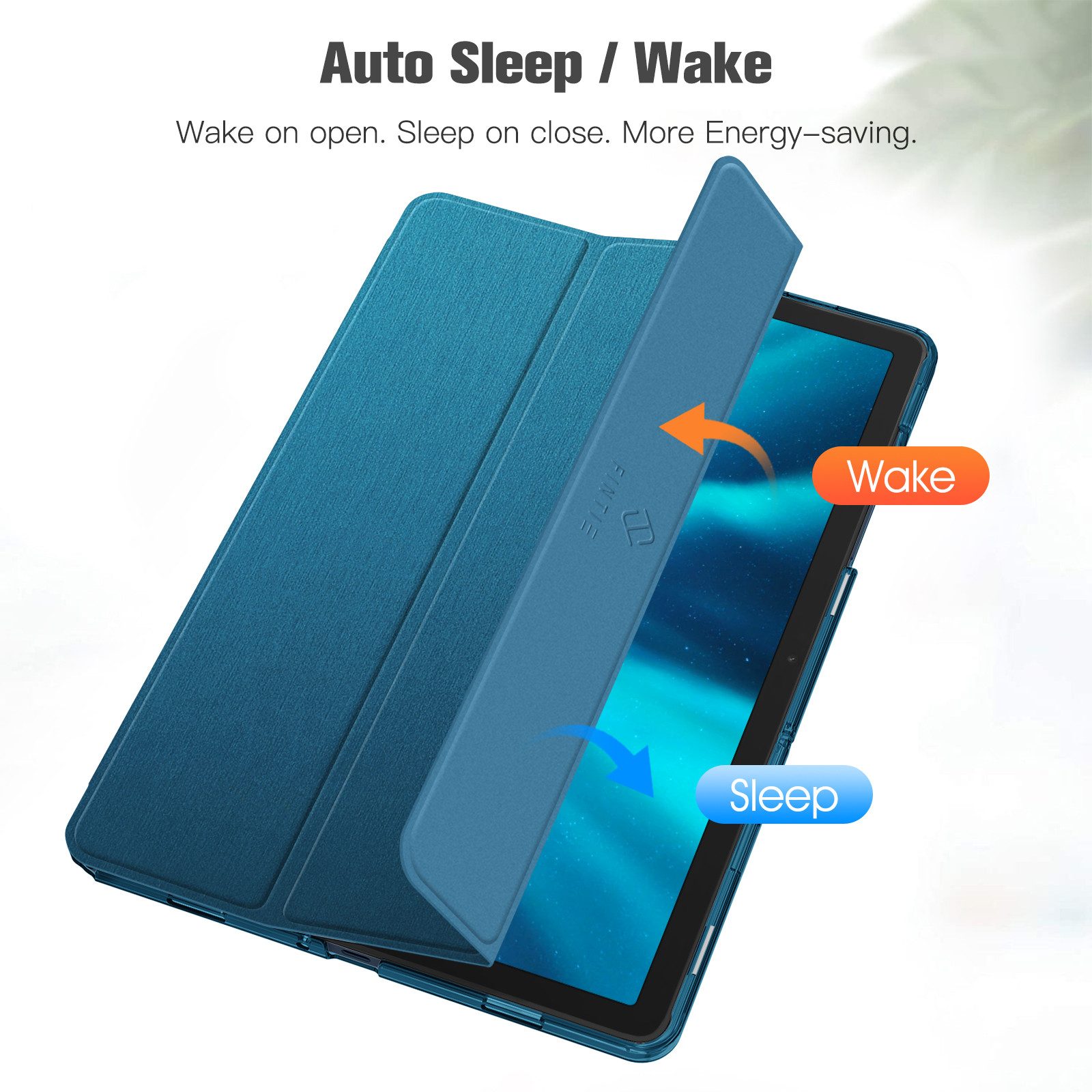Fintie Tablet-Hülle für Samsung Galaxy Tab A9 Plus 11 Zoll 2023 SM-X210/X216/X218 11 Zoll, Ultradünn Hülle mit Translucent Rückseite Cover mit Auto Schlaf/Wach