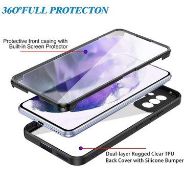 König Design Handyhülle Samsung Galaxy S22 5G, Schutzhülle Schutztasche Case Cover Etuis 360 Grad
