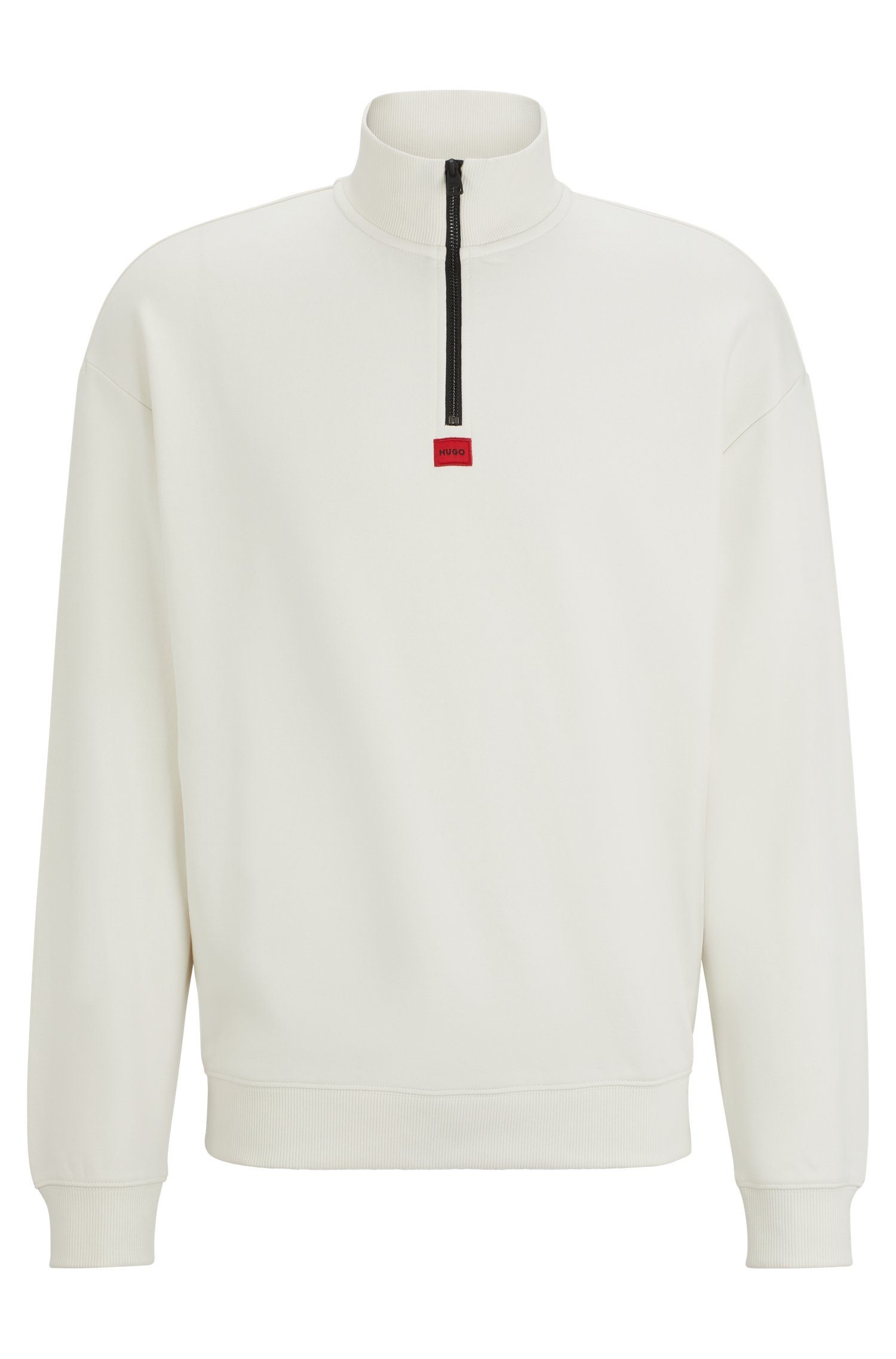 HUGO Sweatshirt Durty 10231445 Open White 01