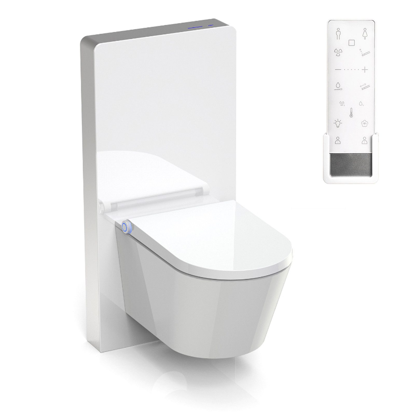 Bernstein WC-Komplettset Dusch-WC PRO+ 1102, Wandmontage (Sanitärmodul aufputz), (Sanitärmodul-Set 2-St. WC, Sanitärmodul (inkl. Spülkasten und Betätigung), Mit Sanitärmodul 805S