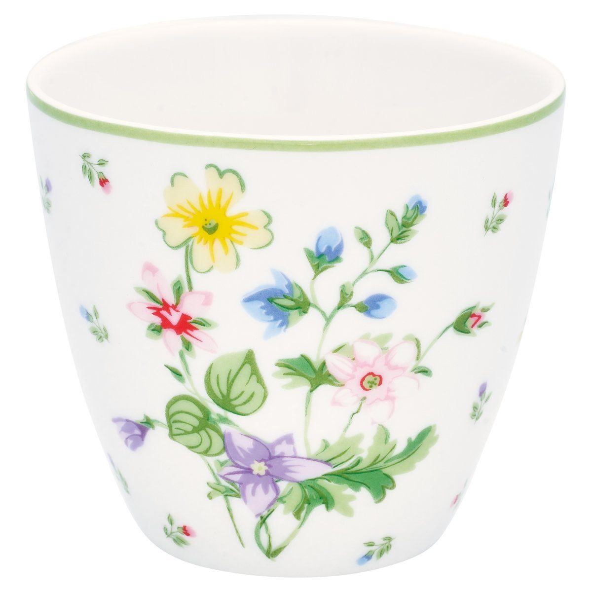 Greengate Becher Fiola Latte Cup white 0,35 l, Steinzeug