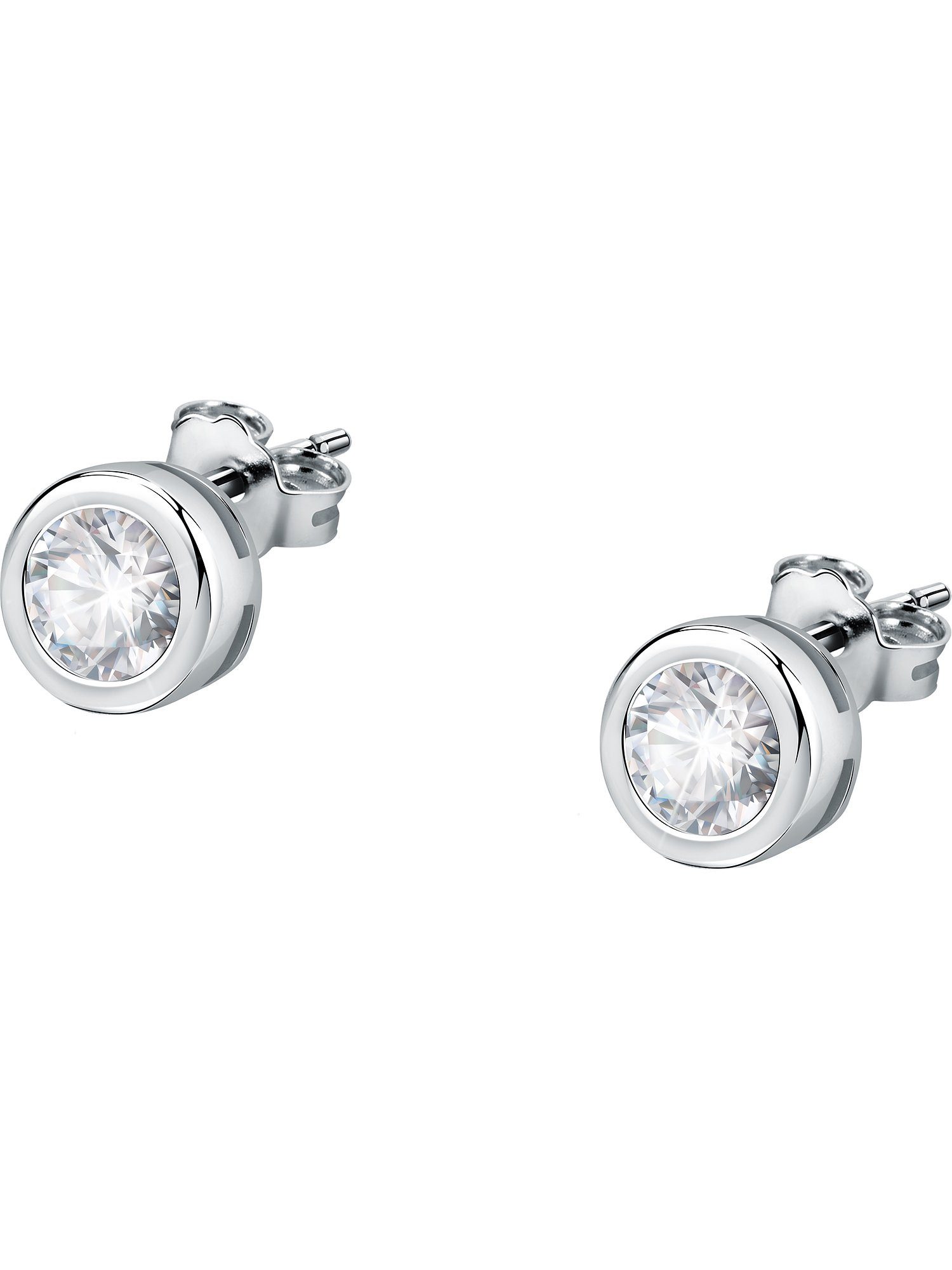 FAVS Paar Ohrstecker FAVS Damen-Ohrstecker 925er Silber 2 Zirkonia