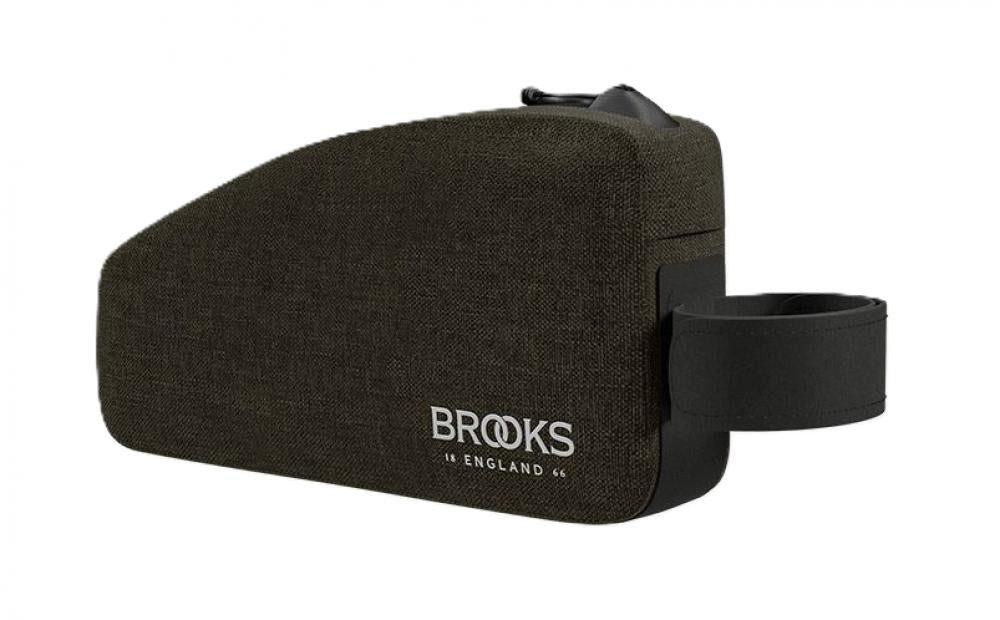 BROOKS ENGLAND Fahrradtasche BROOKS Scape Top Tube Bag Mud Green - wasserdichte Oberrohrtasche 0,9