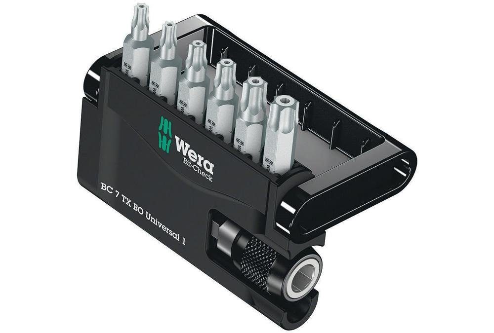 Bit-Set Bitsatz 8067-6 BO/Z 7teilig Bithalter/6Torx-Bits m.Bohrung zähhart Schnellwechselhalter m.Bitbox