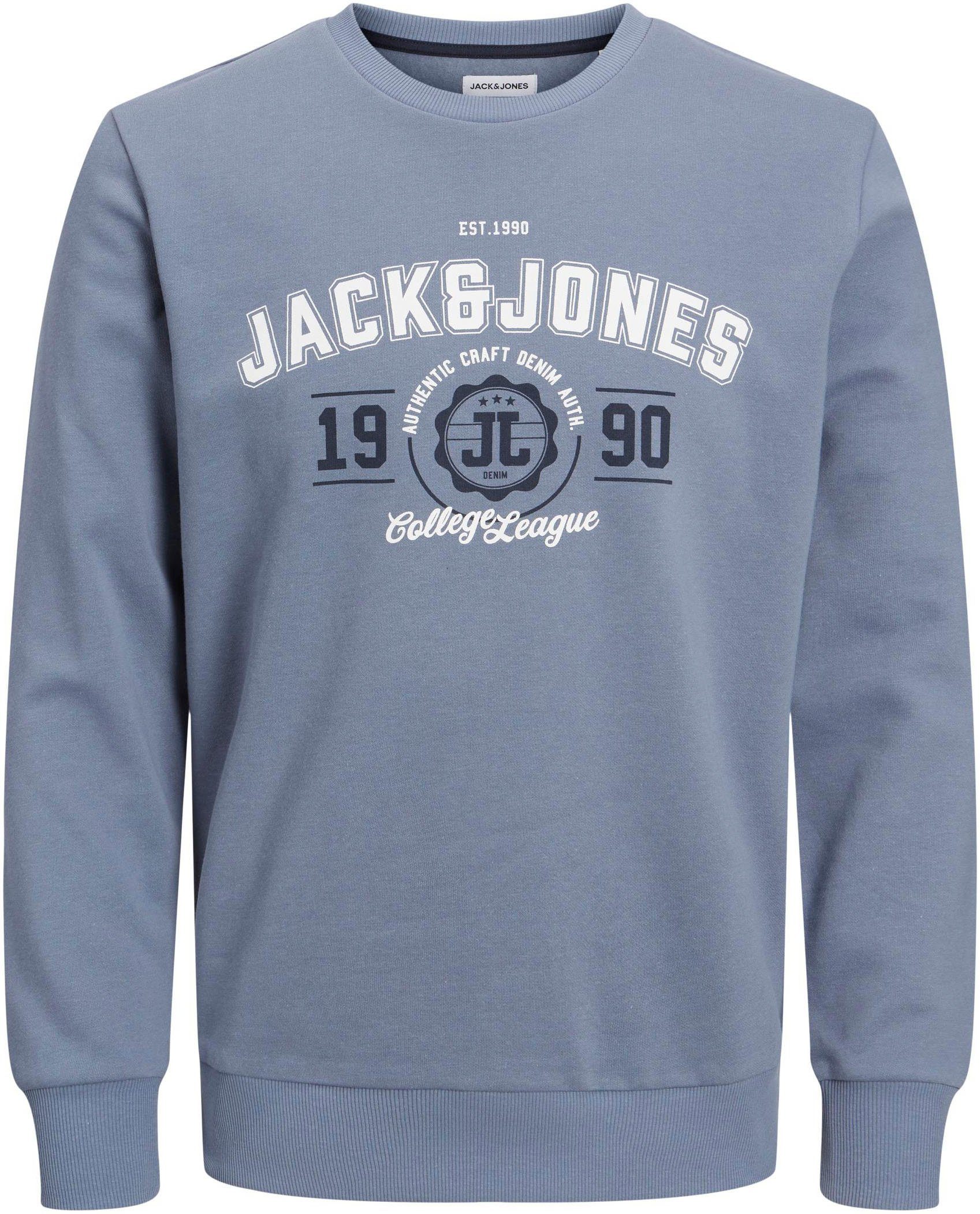 Jack & Jones Sweatshirt CREW JJANDY NECK JJ SWEAT flint/stone