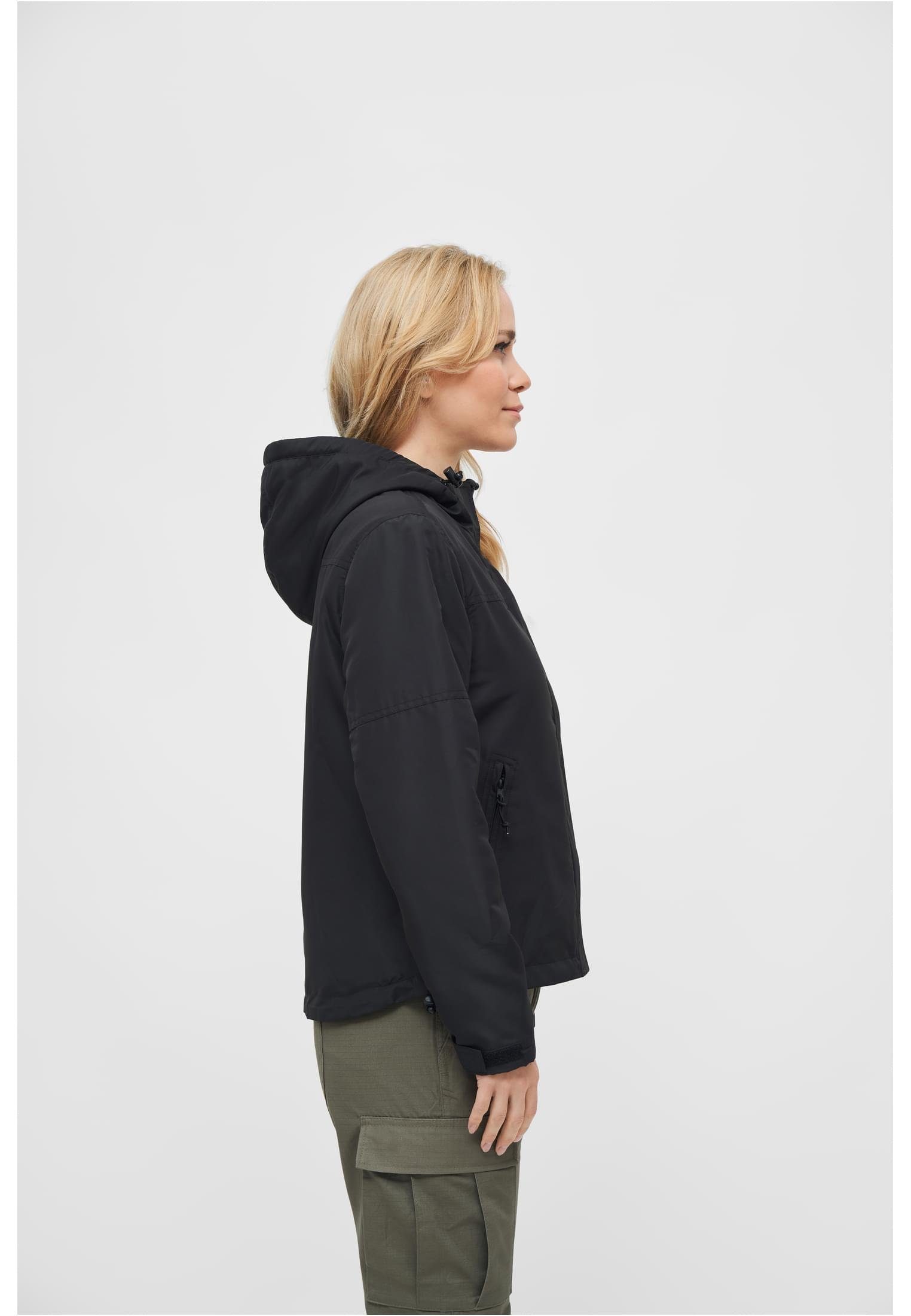 Outdoorjacke (1-St) Ladies Damen Brandit Windbreaker black Frontzip