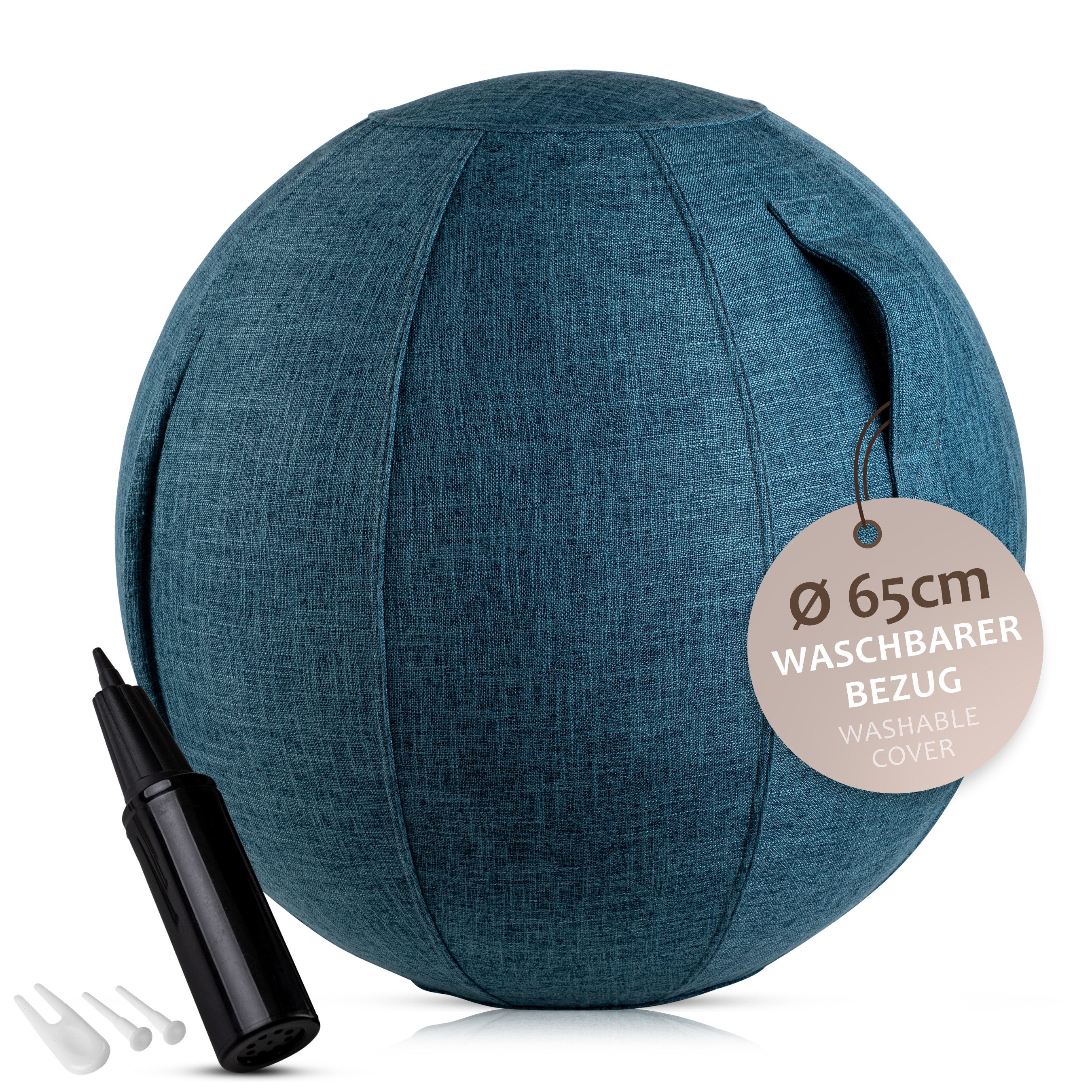 ONVAYA Gymnastikball 65cm - Yoga Ball - Sitzball - Fitnessball-Schwangerschaftball