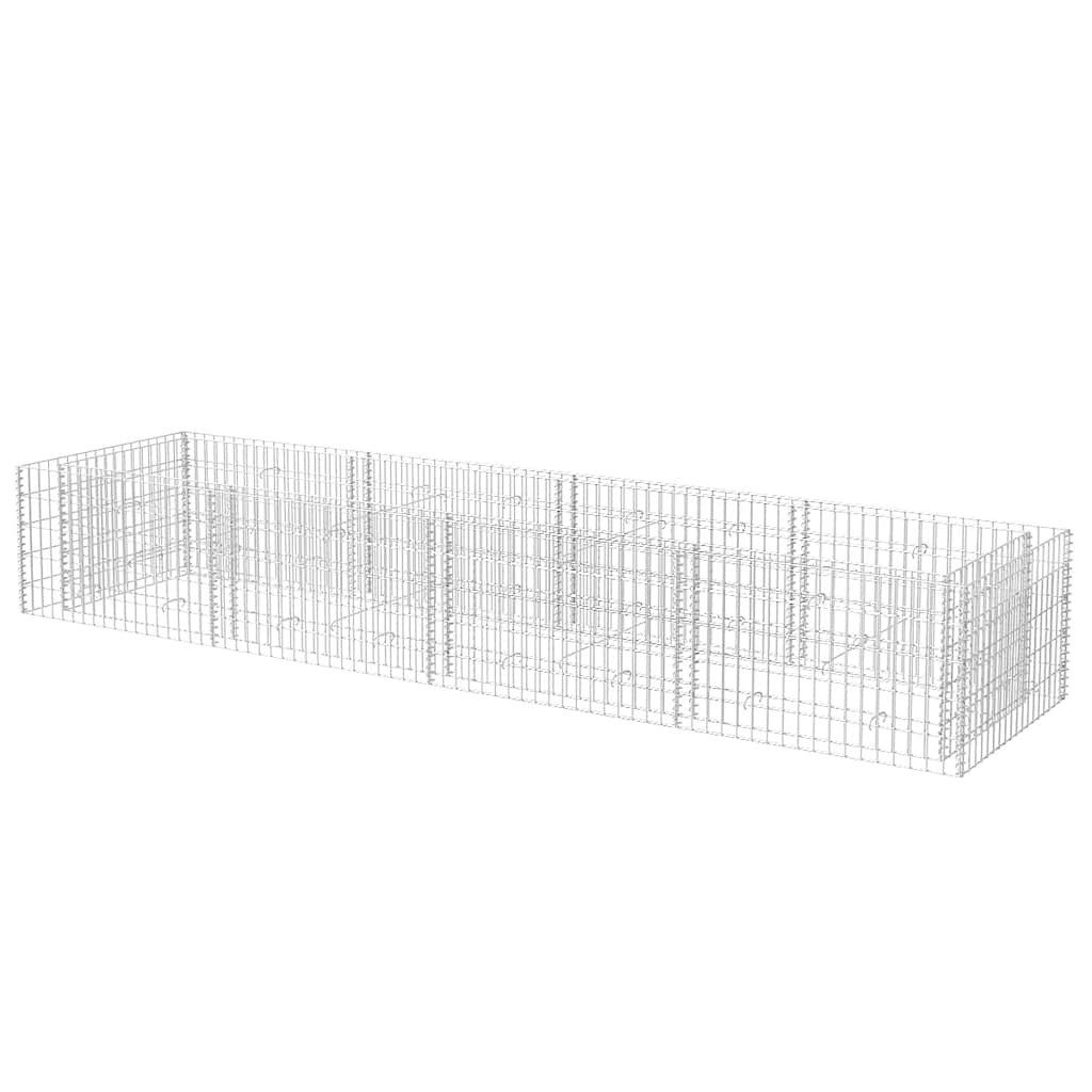 vidaXL Hochbeet Gabionen-Hochbeet Stahl 360×90×50 cm (1 St)