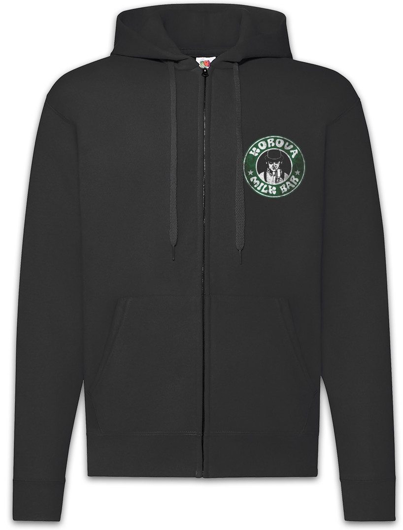 Sweatjacke Korova Milk Bar Zipper Hoodie Alex Clockwork Rock Mod Punk Orange Kult