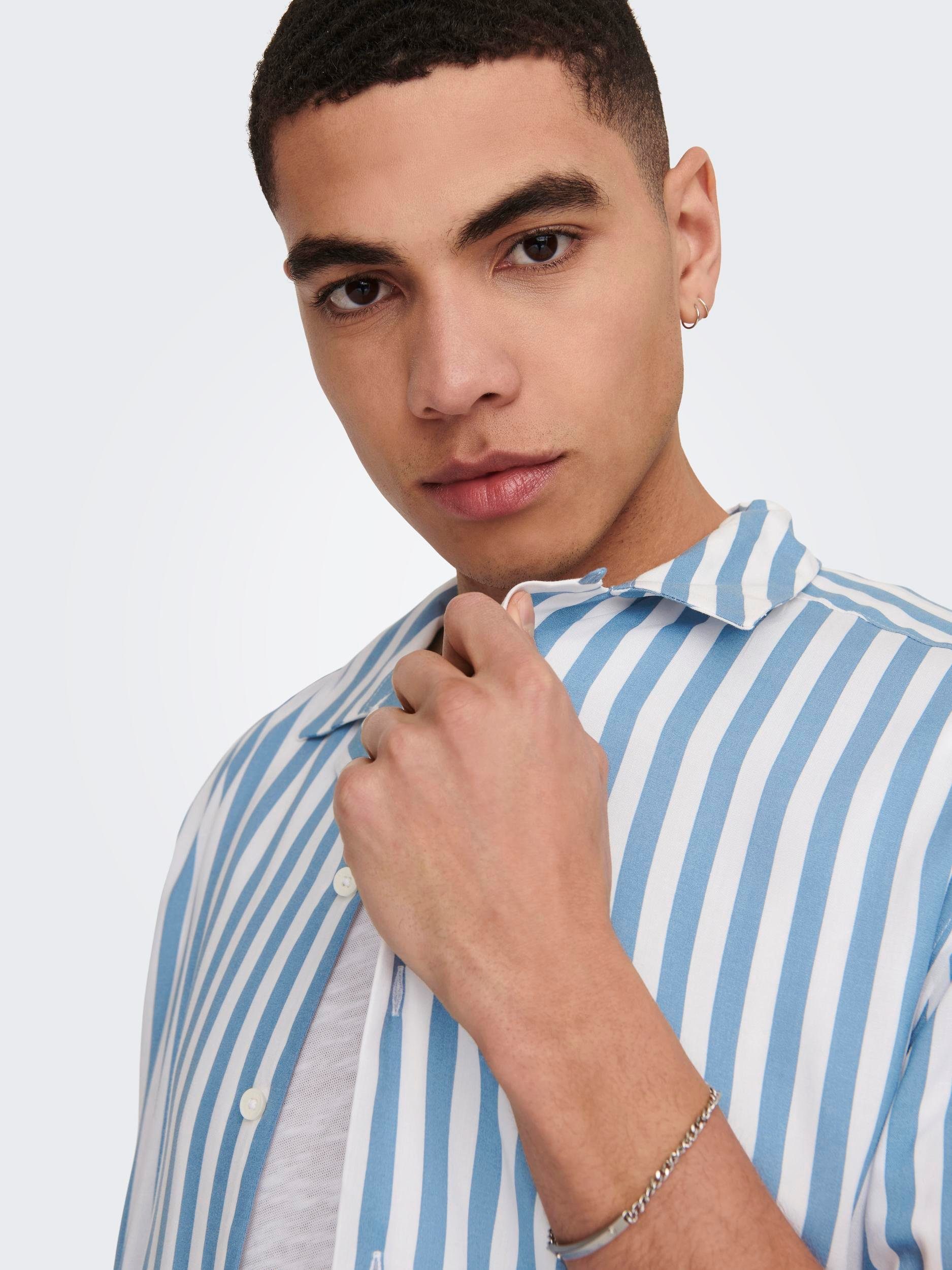 ONLY & SONS Kurzarmhemd ONSWAYNE LIFE SS VISCOSE
