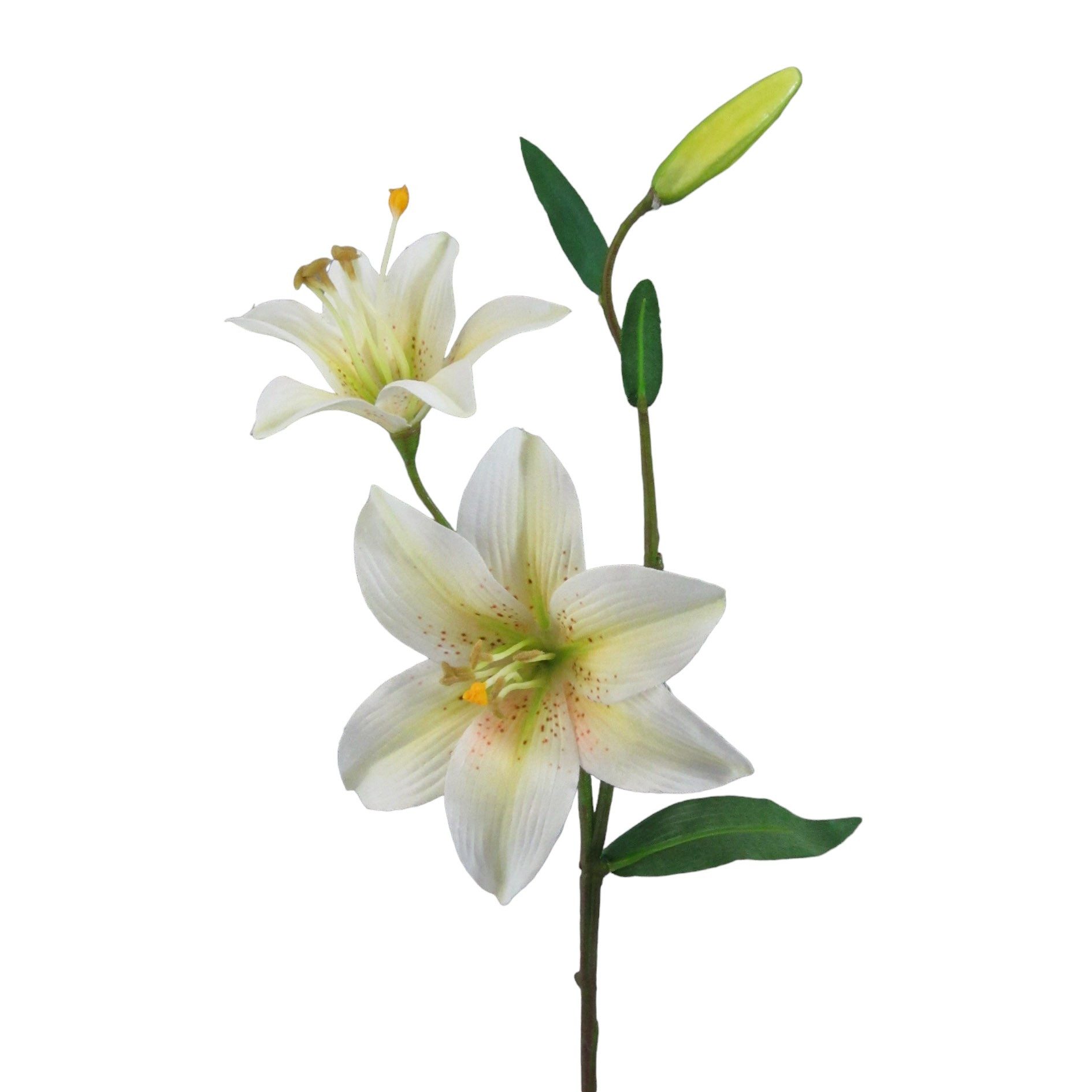 Kunstblume Kunstblume LILIE 60cm. Mit 2 Lilien Blüten und Knospe., Gasper, Höhe 60.00 cm