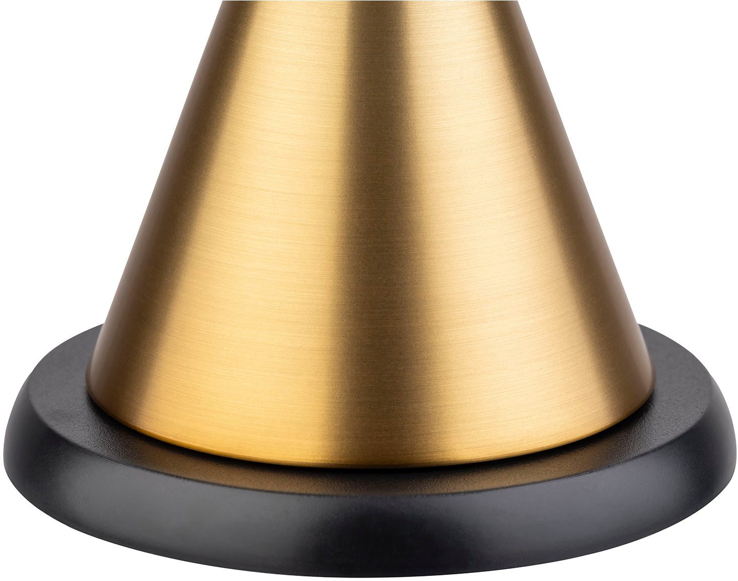APS LED Tischleuchte Akku-Tischleuchte "CONE MINI", Höhe 11,5 cm, USB-Ladefunktion, LED fest integriert, warmweiß - kaltweiß, inkl. Ladestation, USB-Ladekabel und Fernbedienung