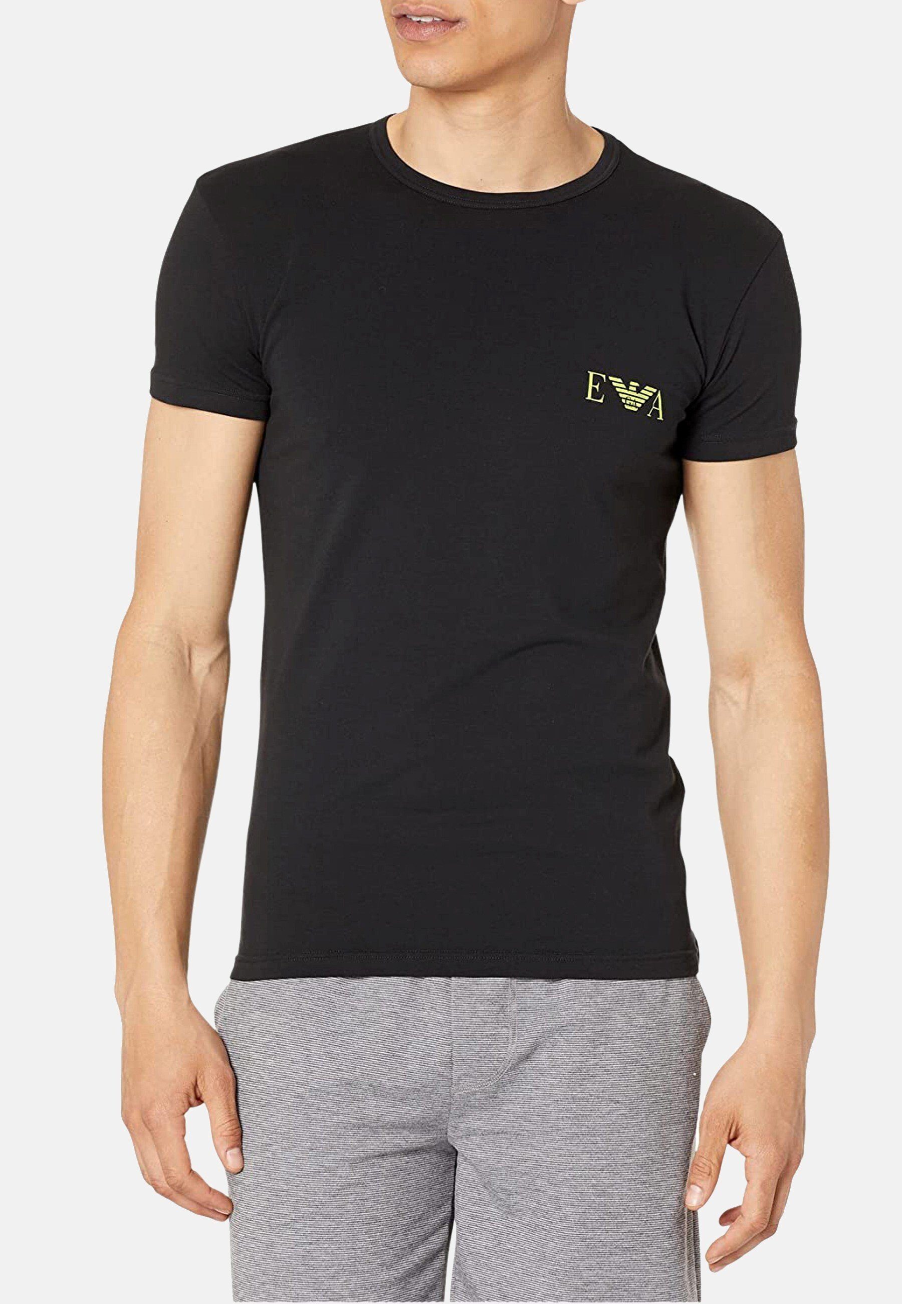 Emporio Armani T-Shirt Shirt Basic-T-Shirt im 2-Pack mit (2-tlg) 23820 black / black