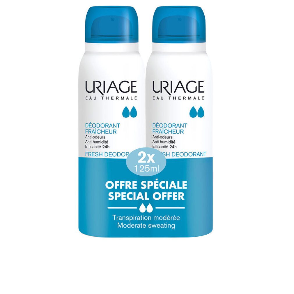 Uriage Deo-Roller FRESH deodorant spray duo 2 x 125ml