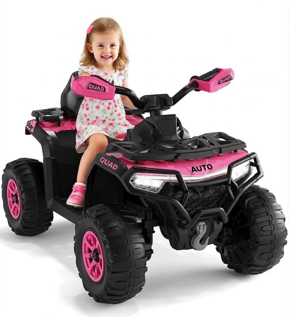 GarveeMore Elektro-Kinderauto 12V Kinder Elektro-Quad ab 3 Jahren mit Doppelmotor & Fernbedienung