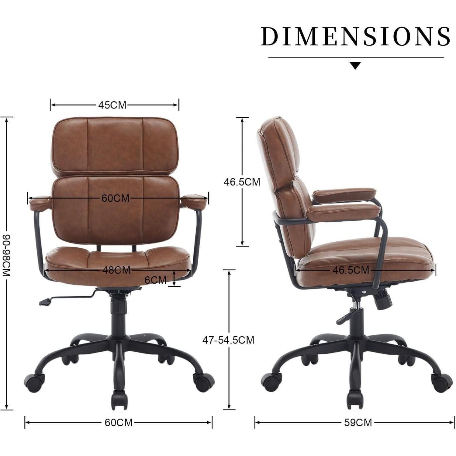 LuxusKollektion Schreibtischstuhl Ergonomischer Computerstuhl PU Leder Büro günstig online kaufen