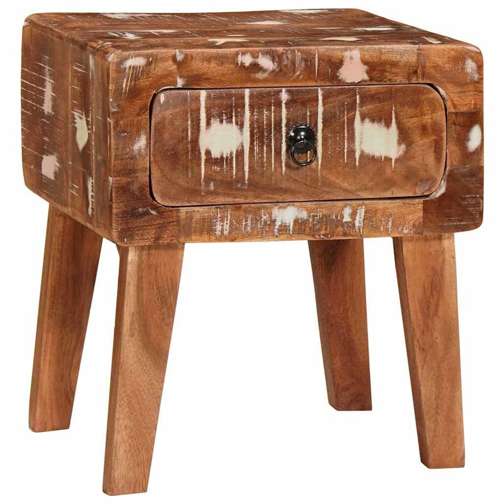 vidaXL Beistelltisch Beistelltisch Braun 40 x 32 x 46 cm Massives upgecyceltes Holz (1-St)