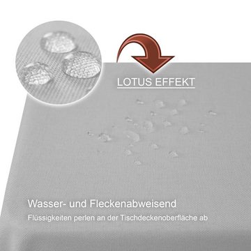 Haus und Deko Tischdecke Tischdecke 160x260 cm eckig beschichtet Leinenoptik wasserabweisend (1-tlg)
