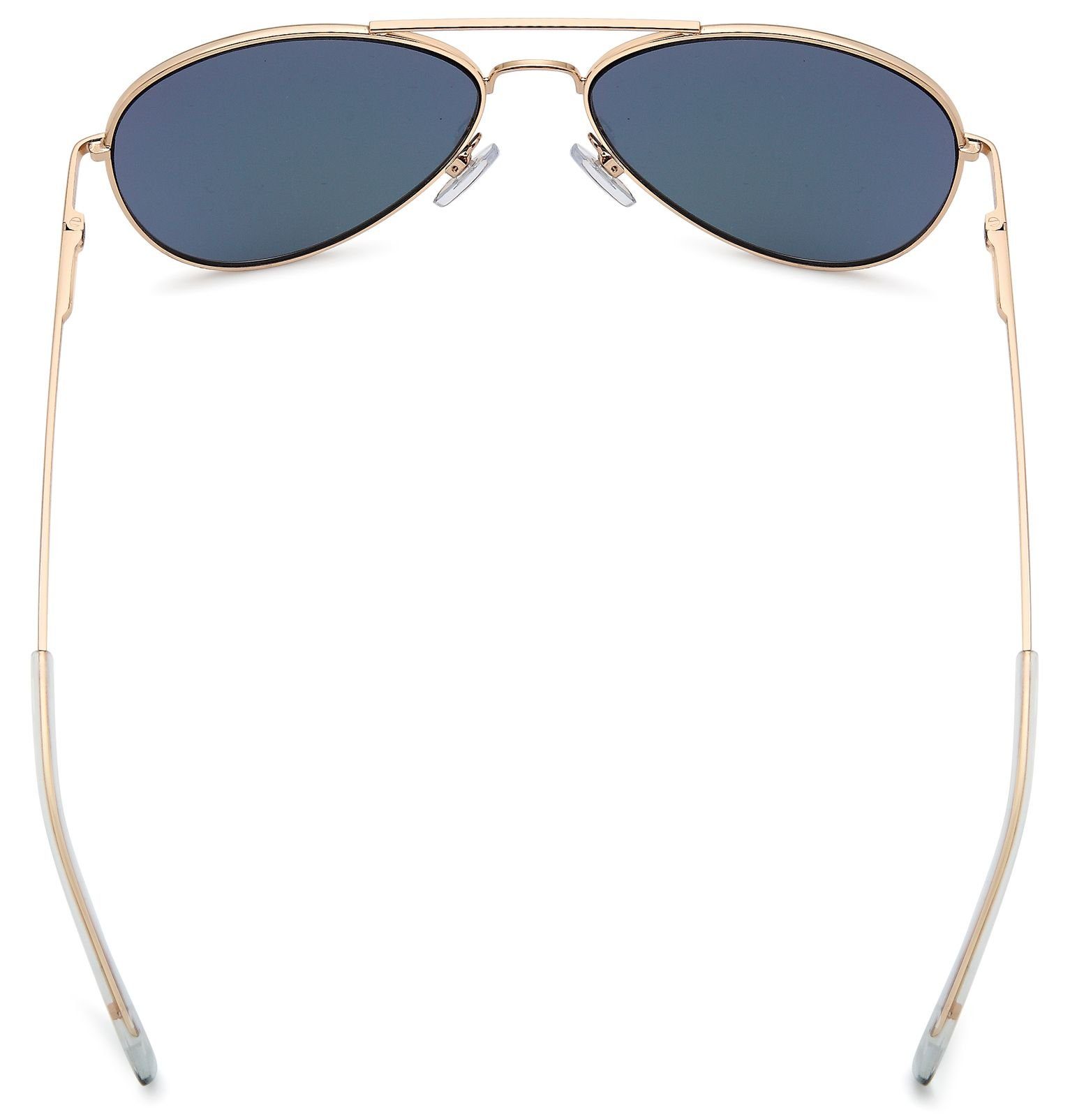 (1-St) Verspiegelt / styleBREAKER verspiegelt Gestell Glas Sonnenbrille Lila Gold