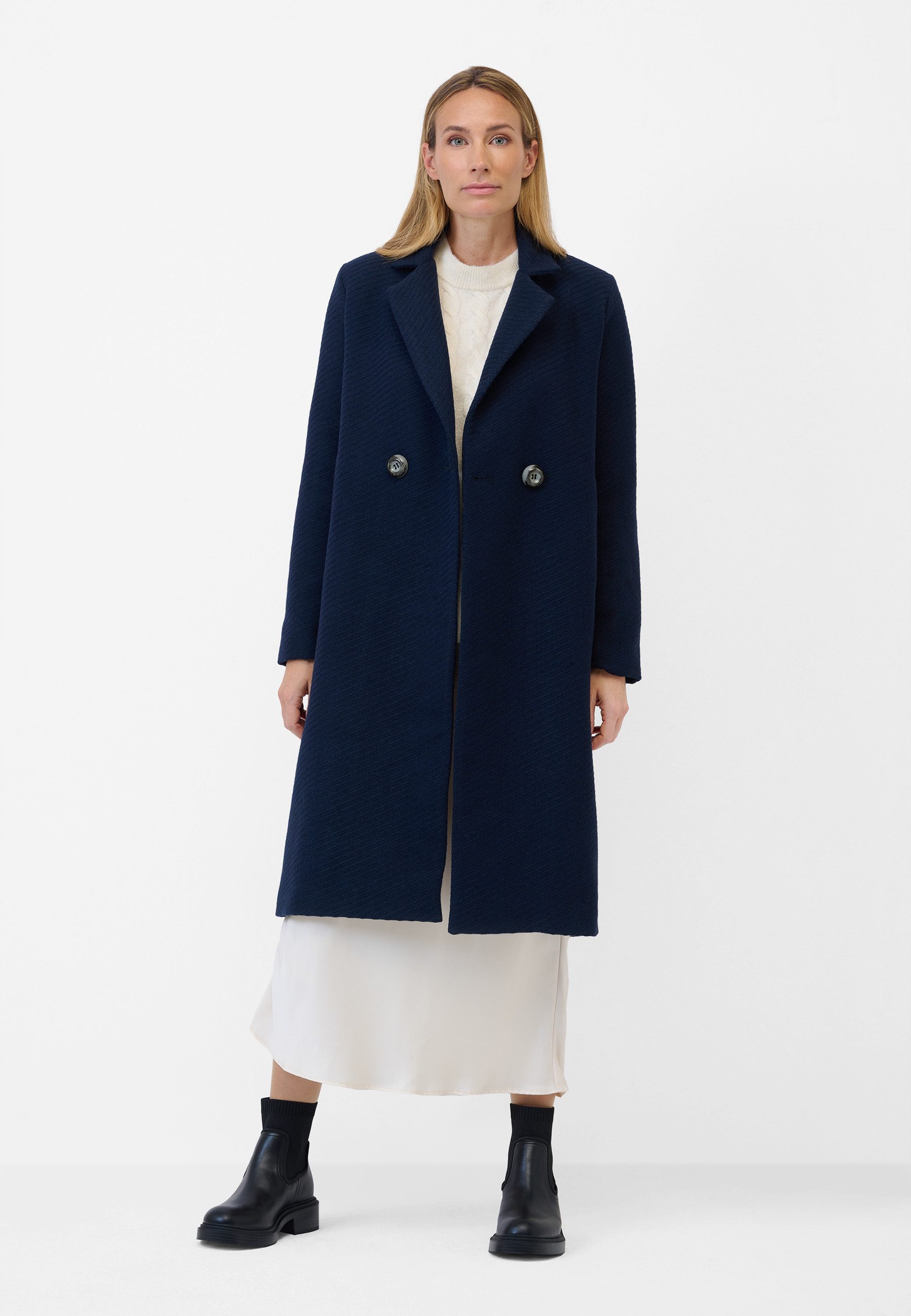 RICANO Langmantel Adelina klassischer Damen Mantel mit Reverskragen günstig online kaufen