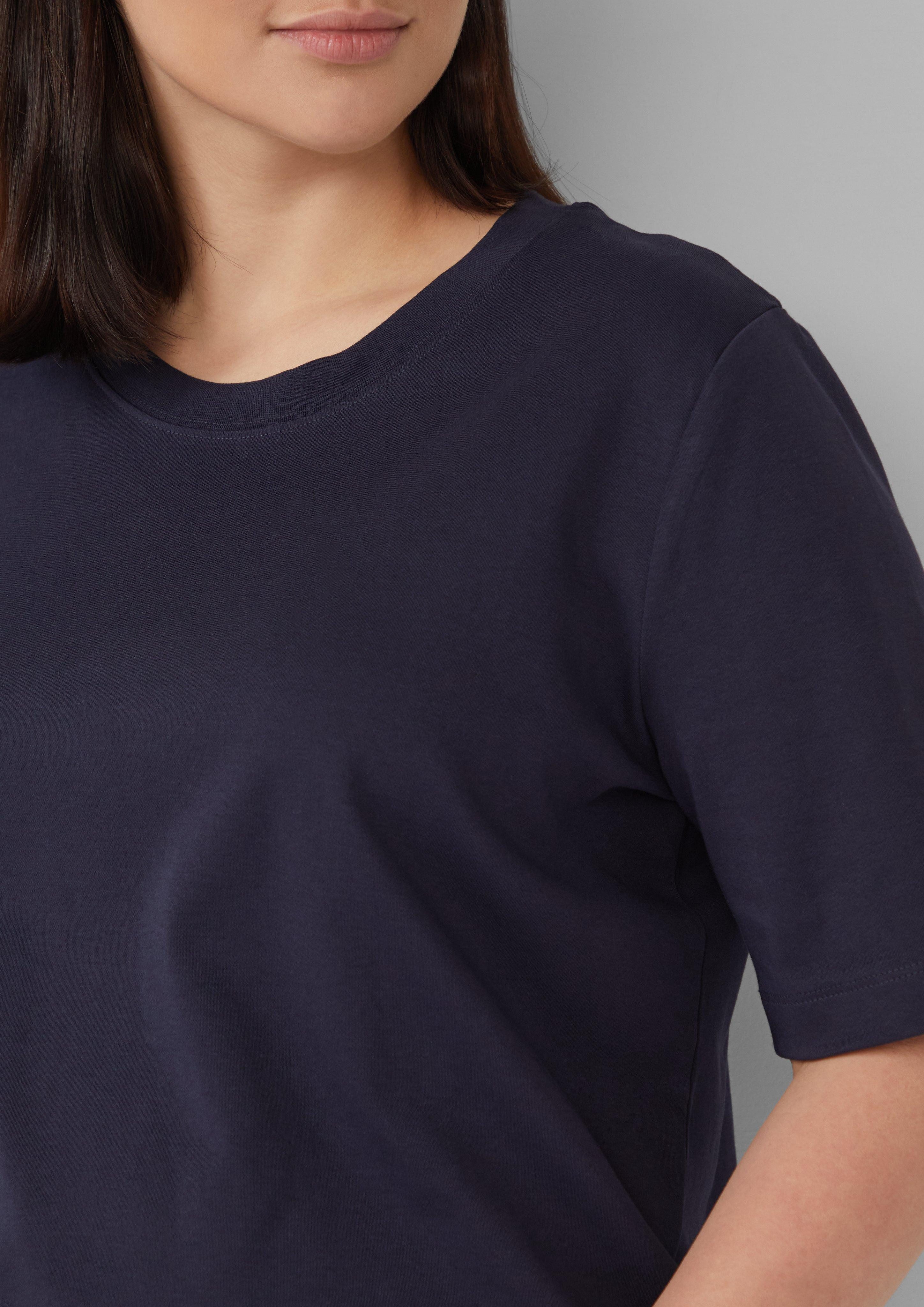 s.Oliver Kurzarmshirt Verkürztes T-Shirt aus Interlockjersey günstig online kaufen