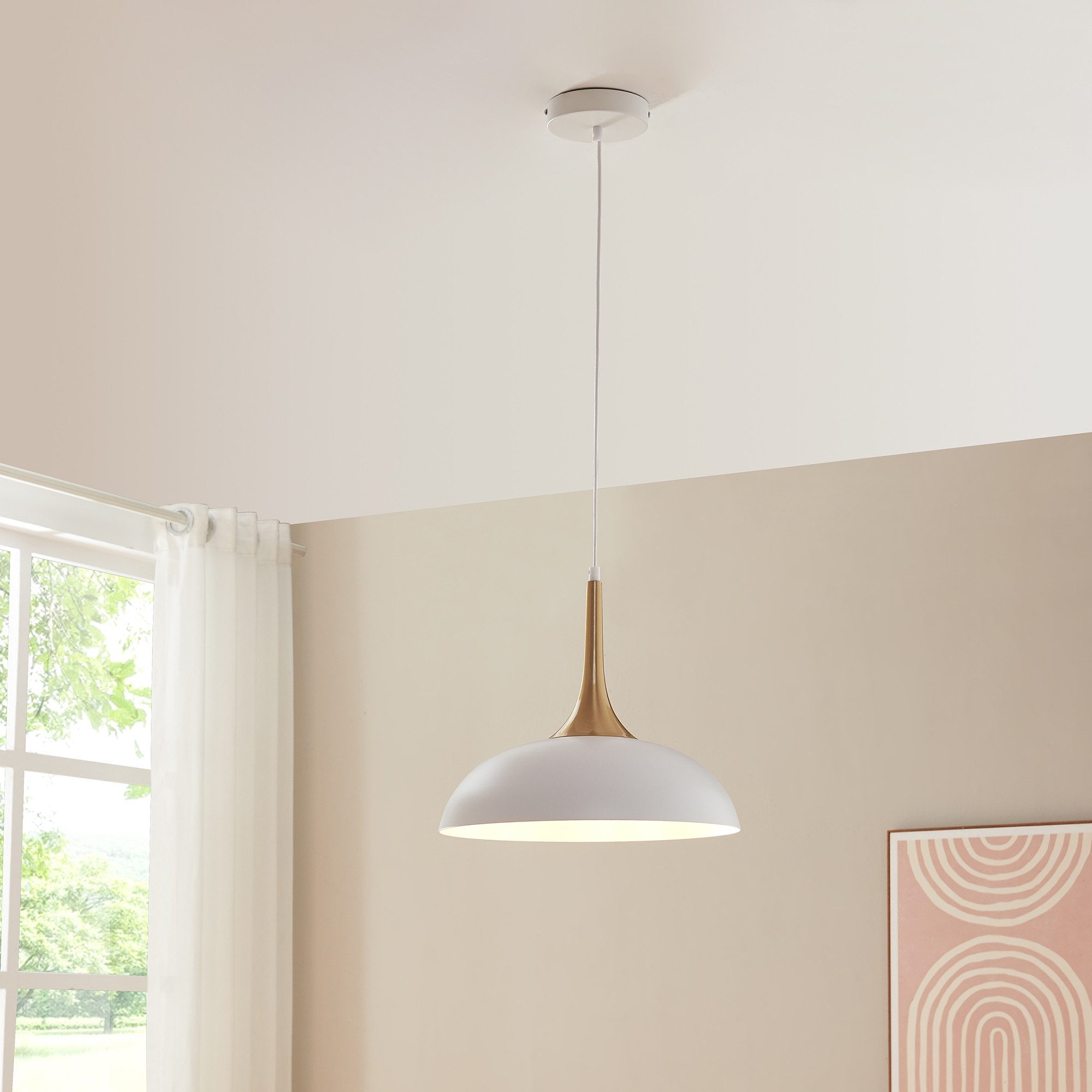 lux.pro Pendelleuchte, »Blairgowrie« Ø35,5 cm Metall günstig online kaufen